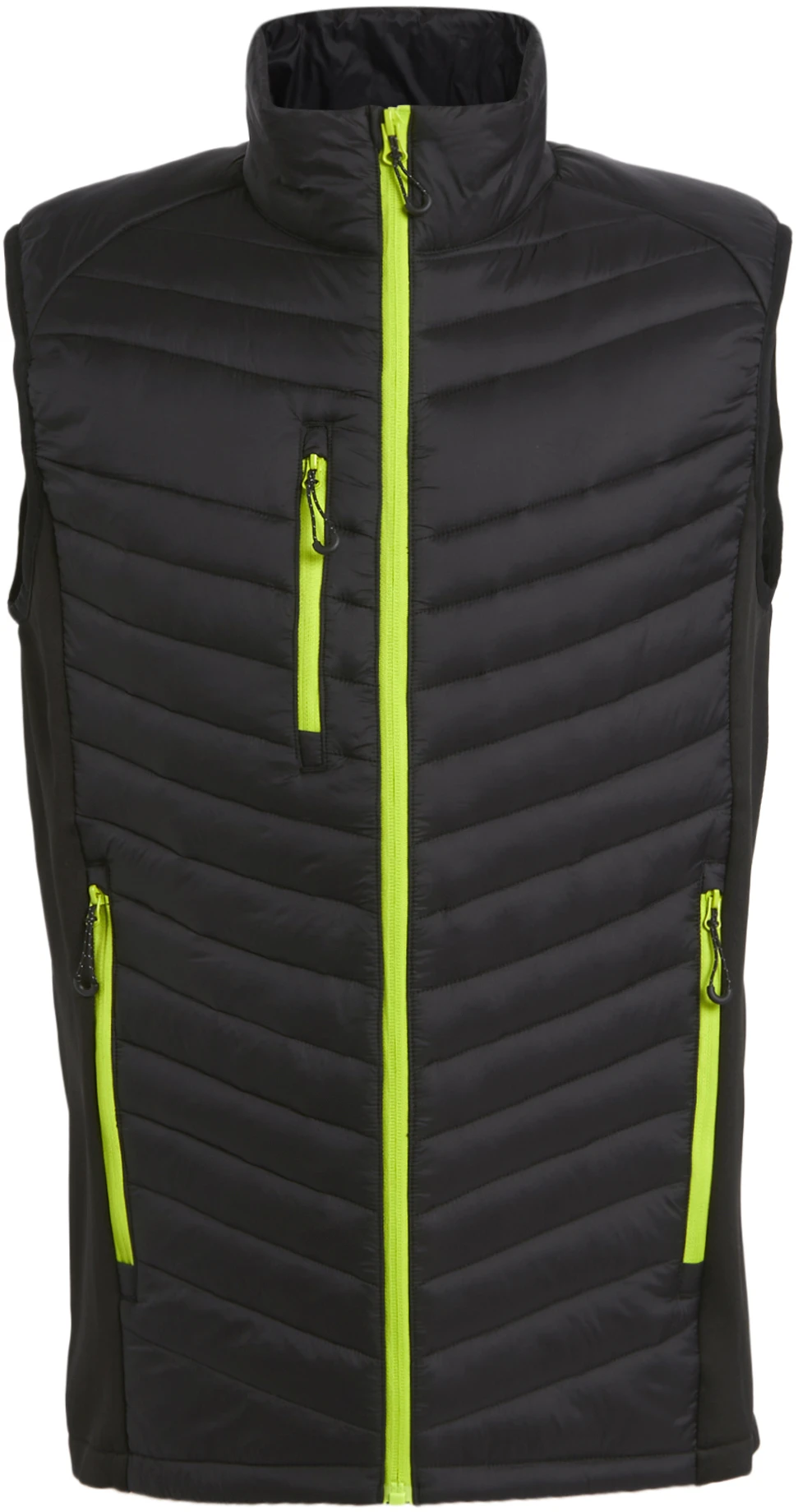 regatta-tra894-navigate-hybrid-bodywarmer-black-lime-front-2 Regatta Navigate Hybrid Bodywarmer
