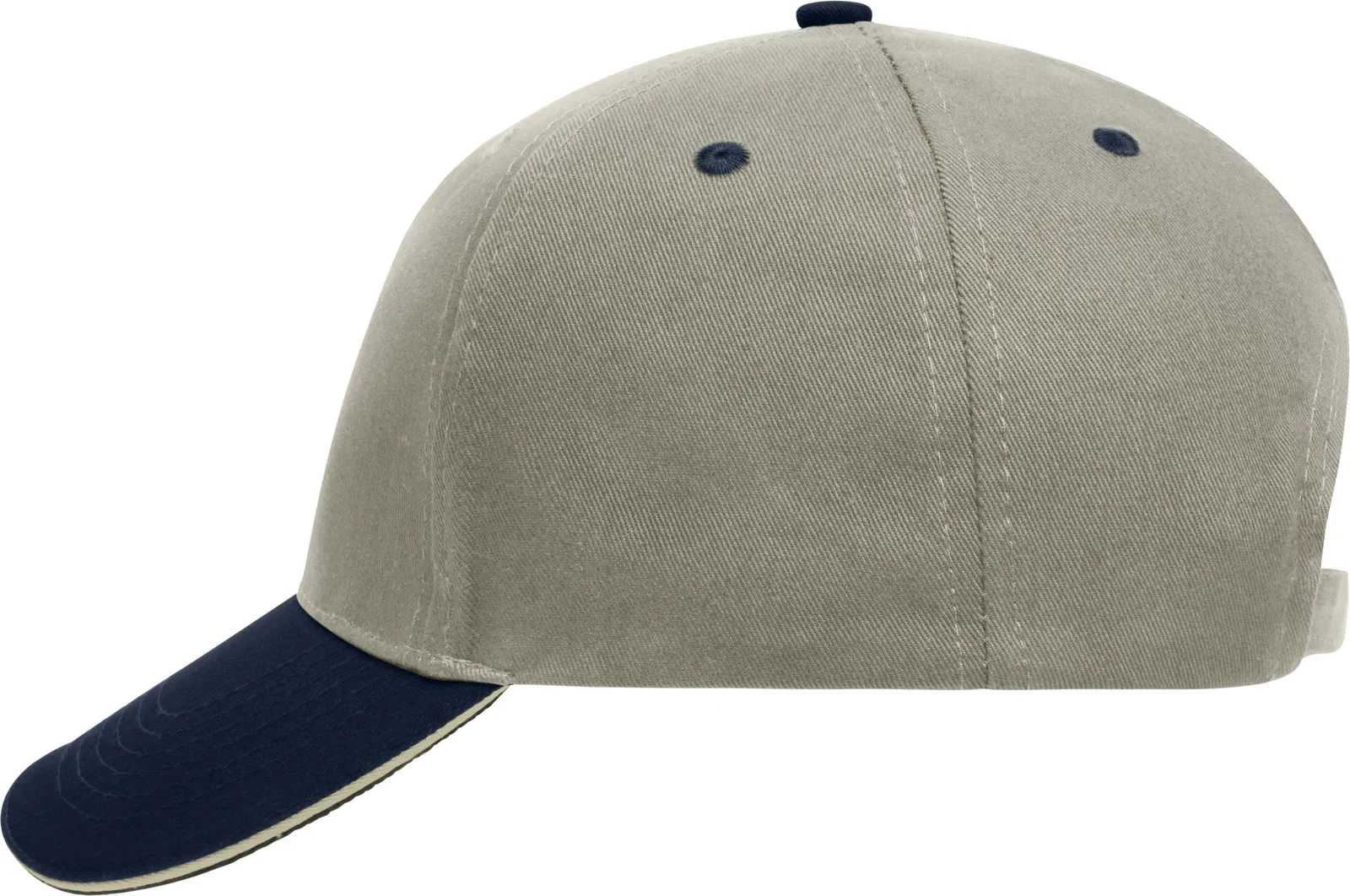 daiber-mb6526-5-panel-sandwich-cap-beige-navy-beige-left-4 daiber 5-Panel Sandwich Cap