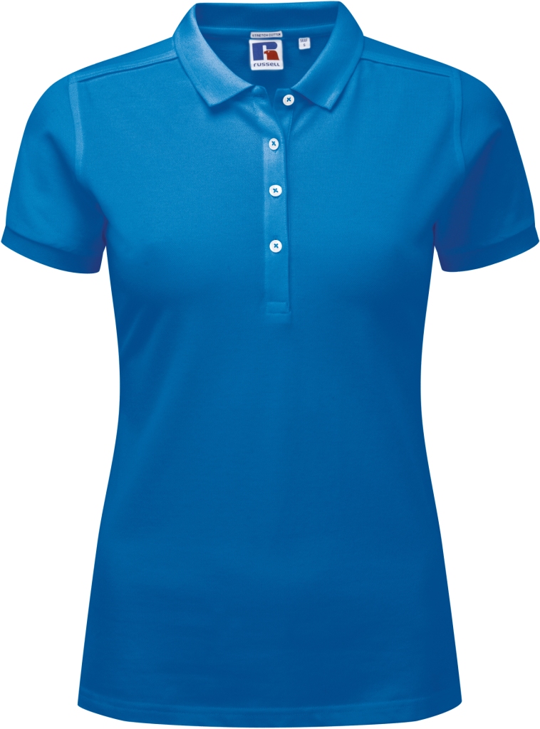 Russell Ladies` Fitted Stretch Polo