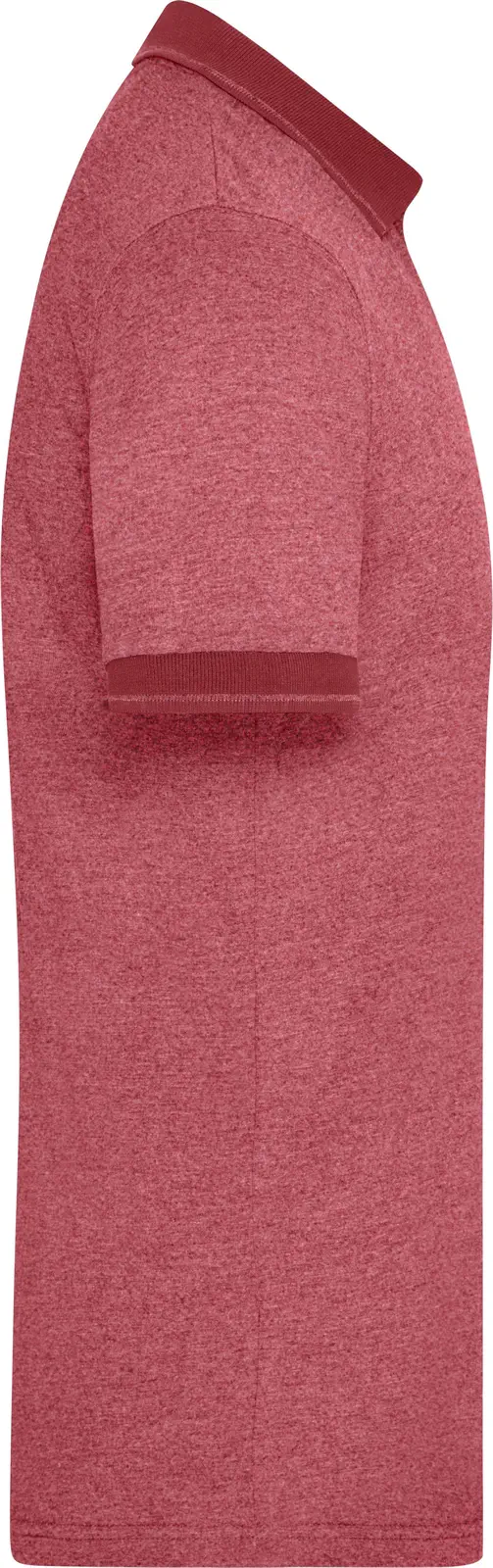 James & Nicholson Mens Jersey Heather Polo