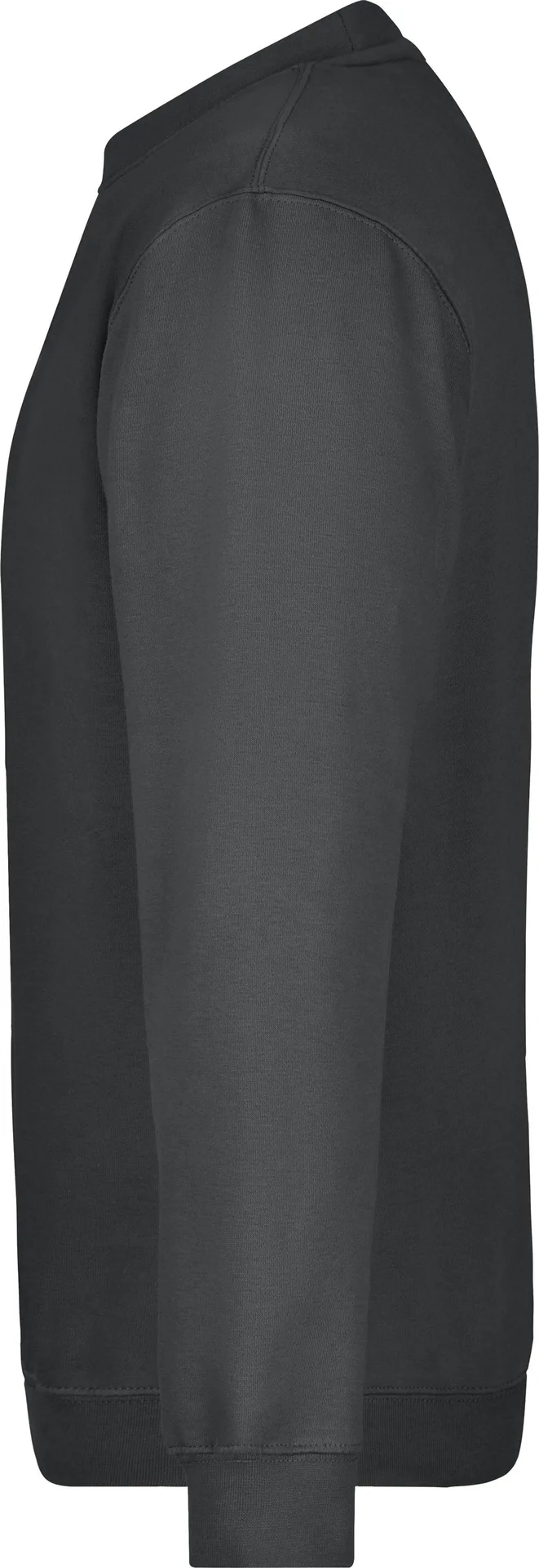 jn040-round-sweatshirt-heavy-graphite-left-4 James & Nicholson Round Sweat Heavy