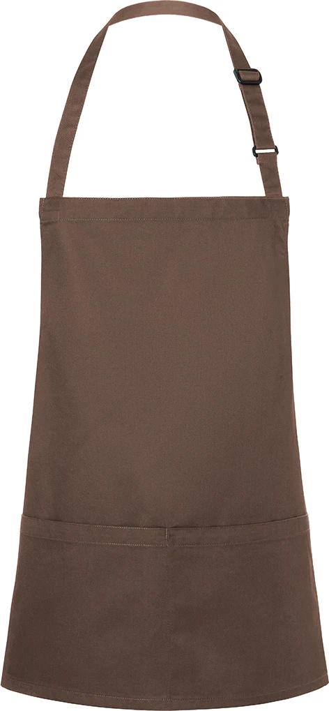 KARLOWSKY kurze Latzschürze Basic mit Schnalle und Tasche