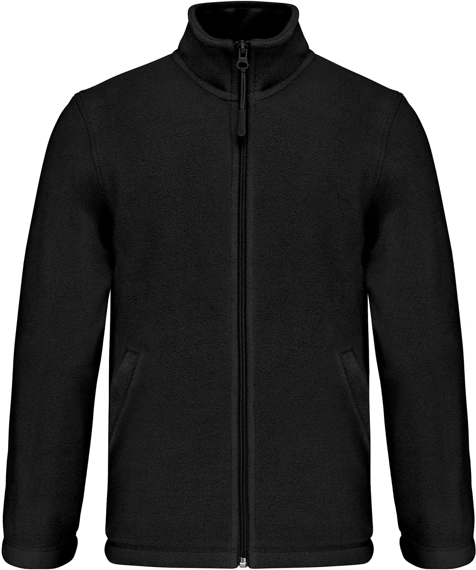 kariban-K920-kinder-microfleece-jacke-black-front-3 Kariban Kinder Microfleece Jacke