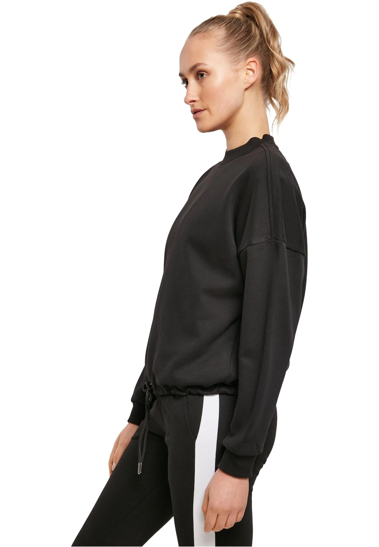 Build Your Brand Ladies Oversize Crewneck