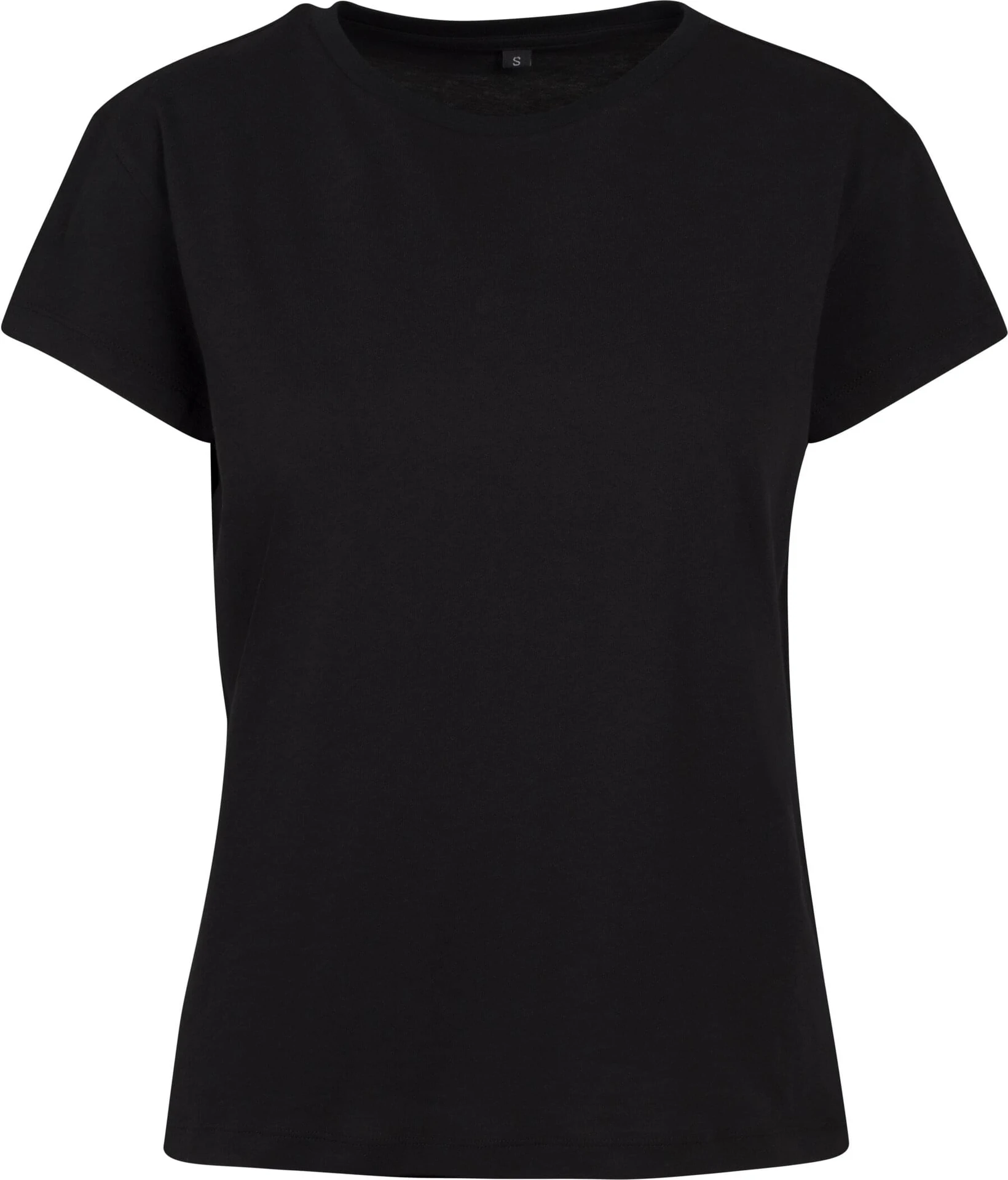 BYB-BY052-ladies-box-t-shirt-black-front-4 Build Your Brand Ladies Box Tee