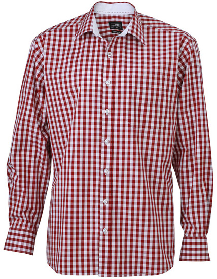 James & Nicholson Men's Checked Shirt James & Nicholson Men's Checked Shirt