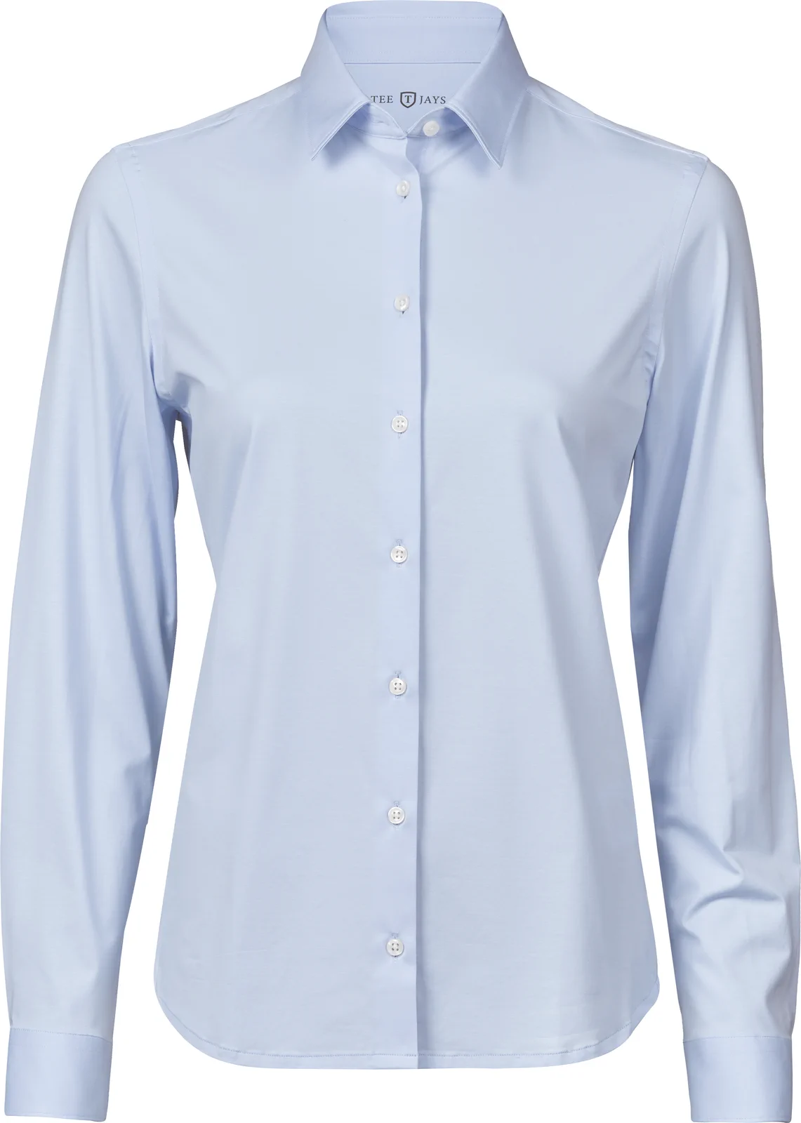 tee-jays-4031-womens-active-stretch-shirt-lightblue-front-1 Tee Jays Women´s Active Stretch Shirt