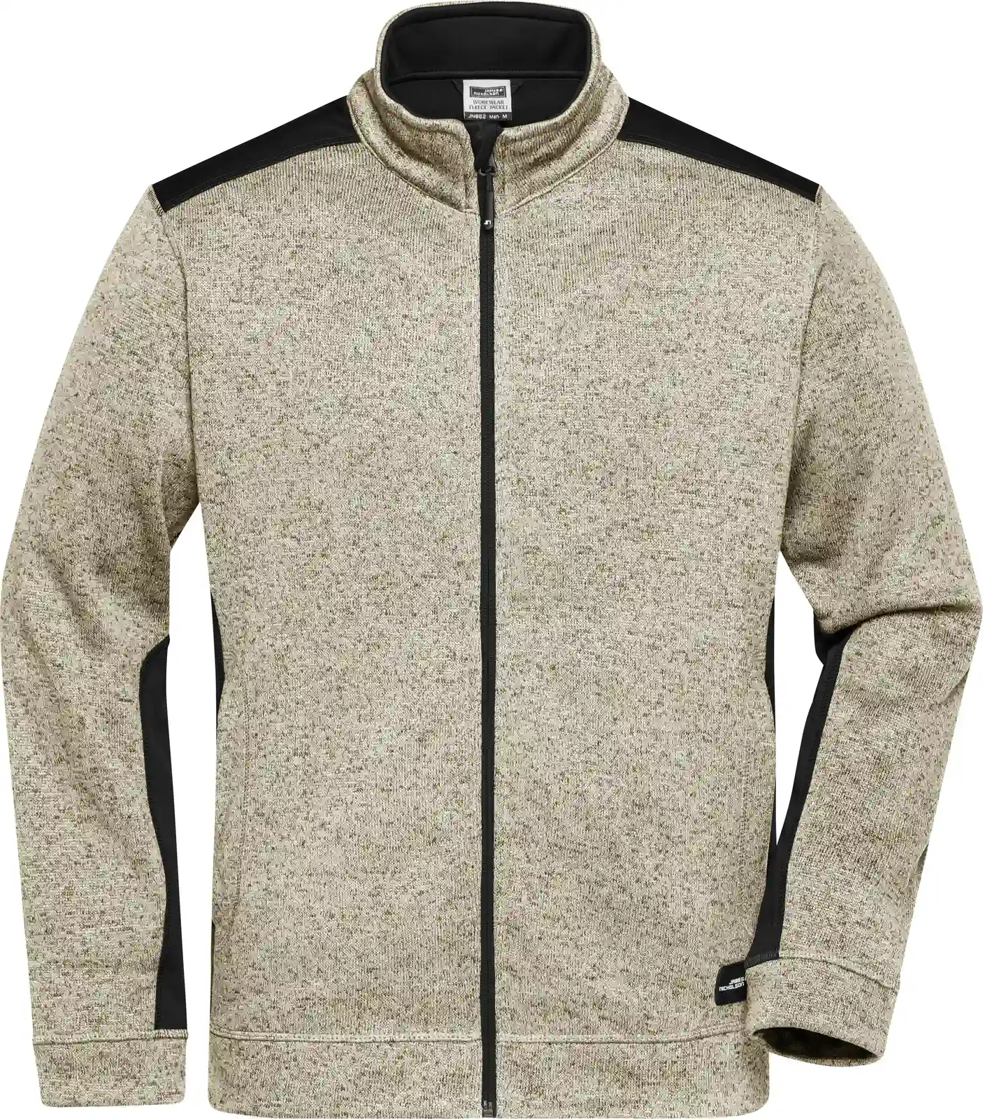 James & Nicholson Men's Knitted Workwear Fleece Jacket -STRONG-