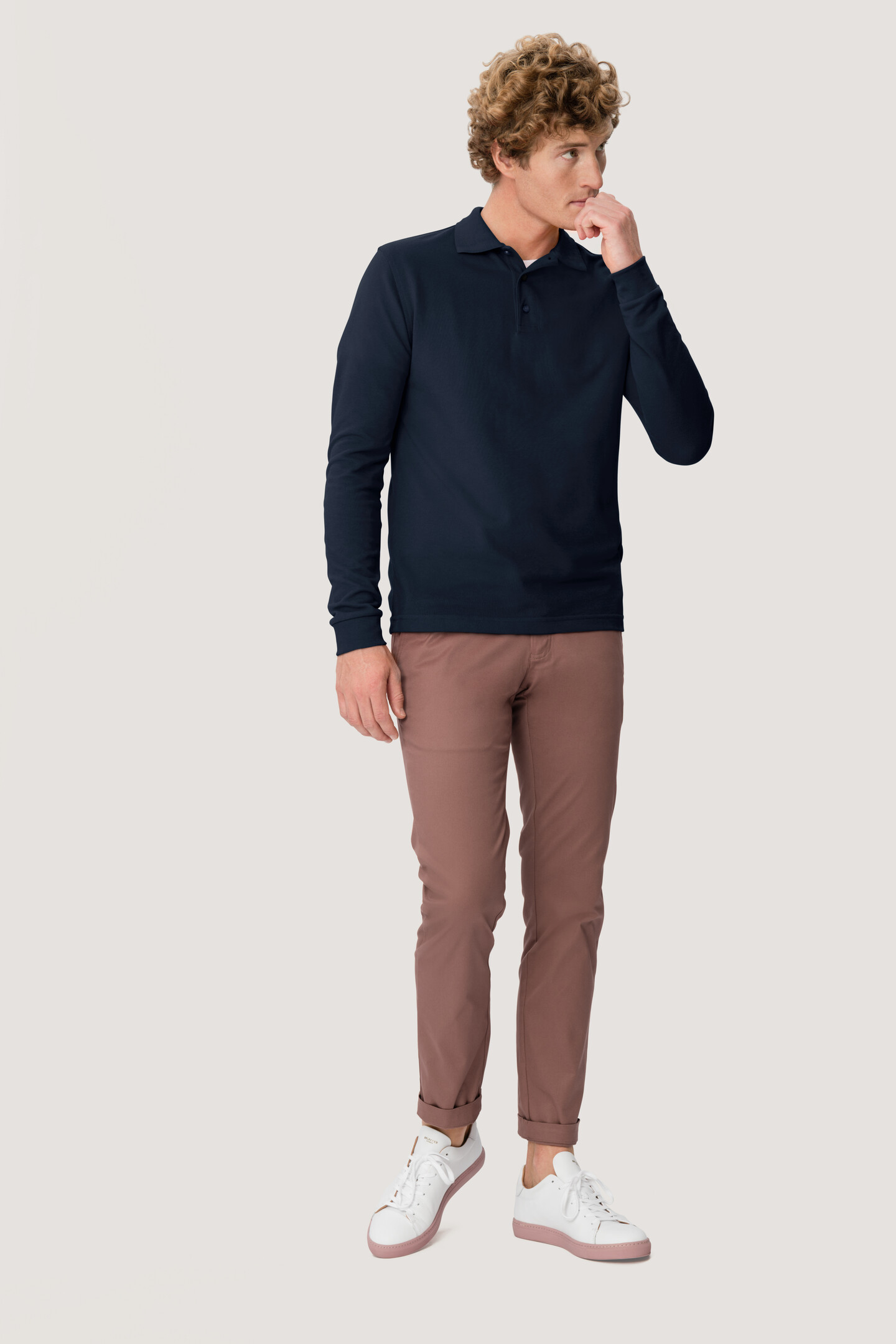 HAKRO Longsleeve-Poloshirt 815 Mikralinar®
