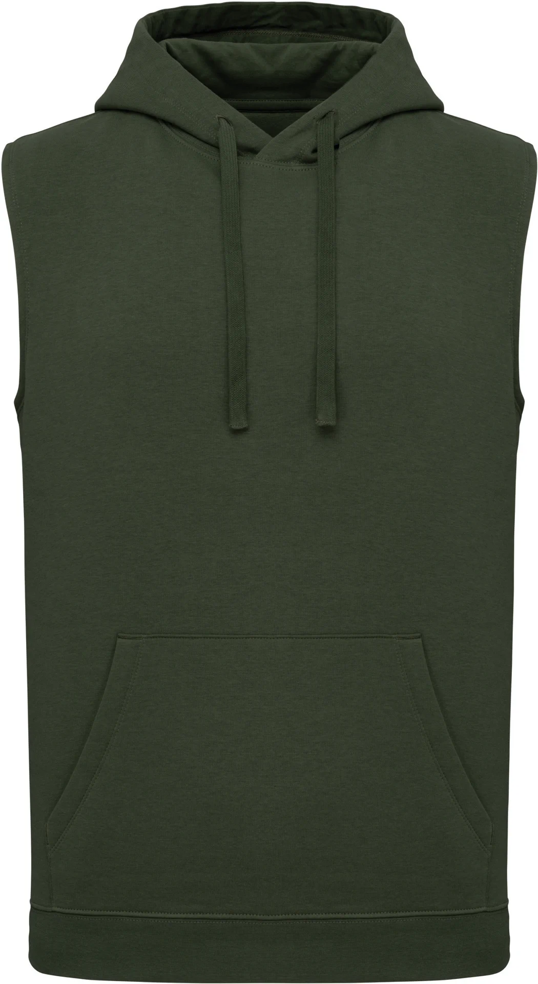 kariban-PA393-unisex-kapuzen-sweater-aermellos-sportykhaki-front-3 Kariban Unisex Kapuzen Sweater ärmellos