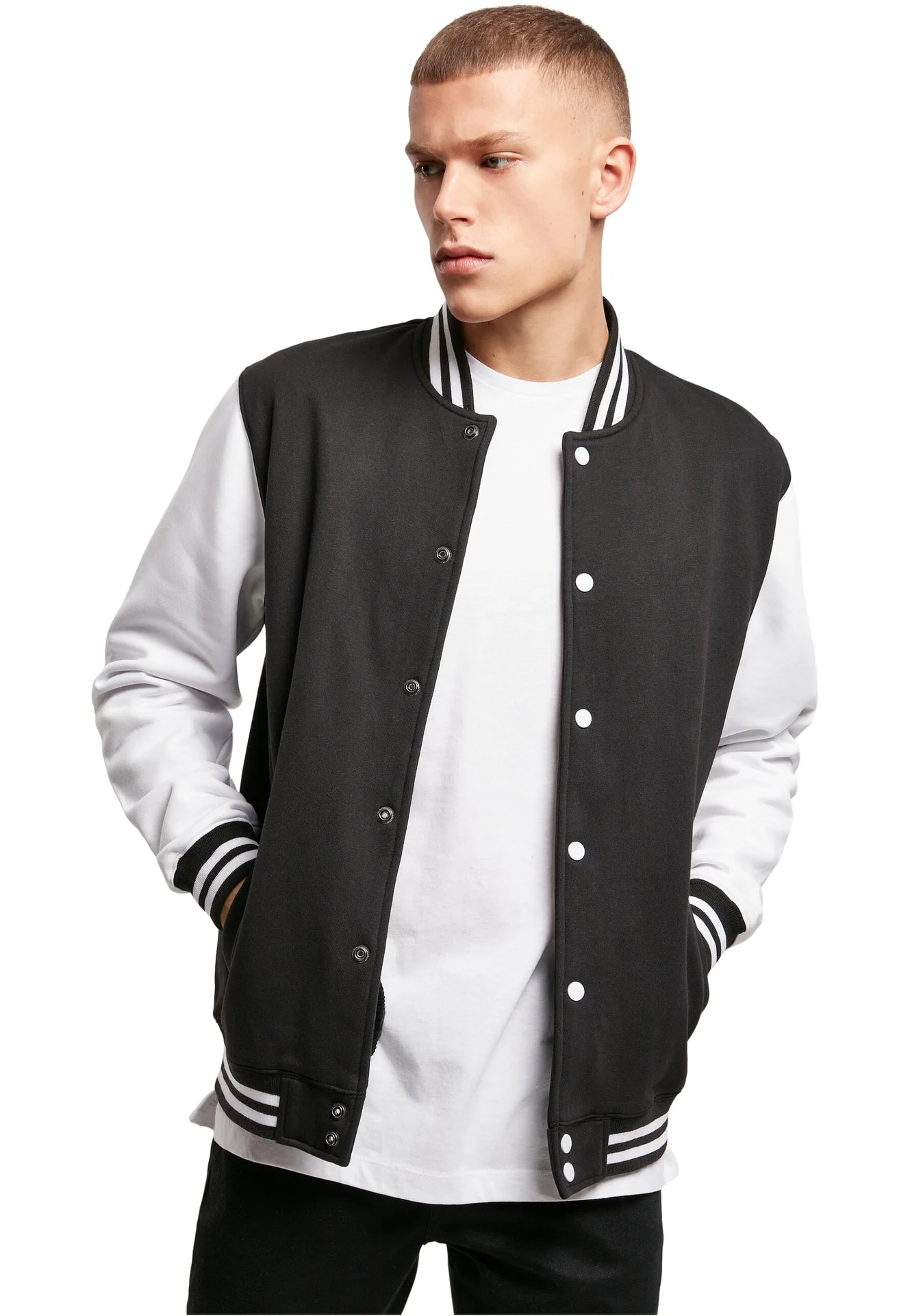 Build Your Brand Sweat College Jacket