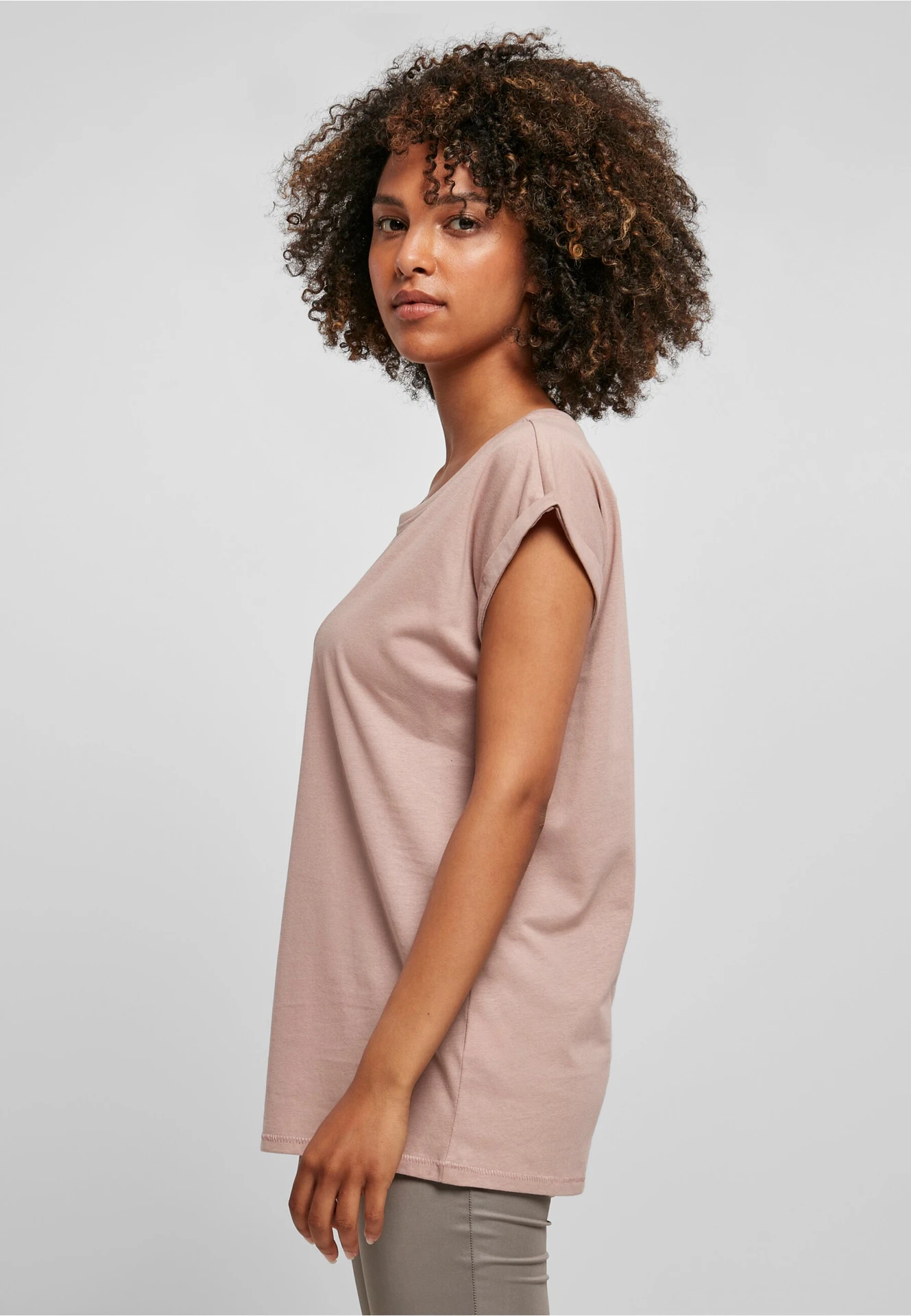 Build Your Brand Ladies Extended Shoulder Tee