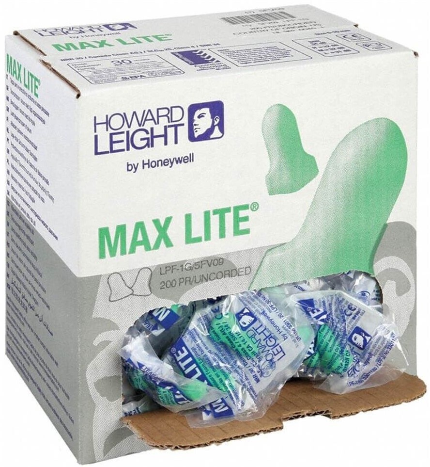 Howard Leight Max Lite Gehörschutzstöpsel 200 Paar Howard Leight Max Lite Gehörschutzstöpsel 200 Paar