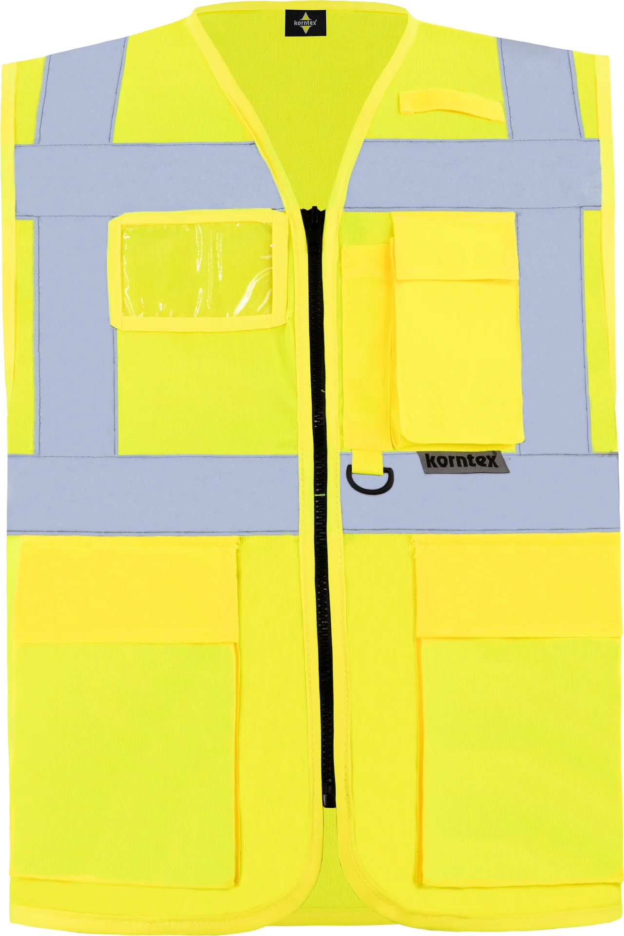 korntex-kxmf-executive-multifunctional-safety-vest-berlin-signalyellow-front-3 Korntex Executive Hi-Viz Safety Vest