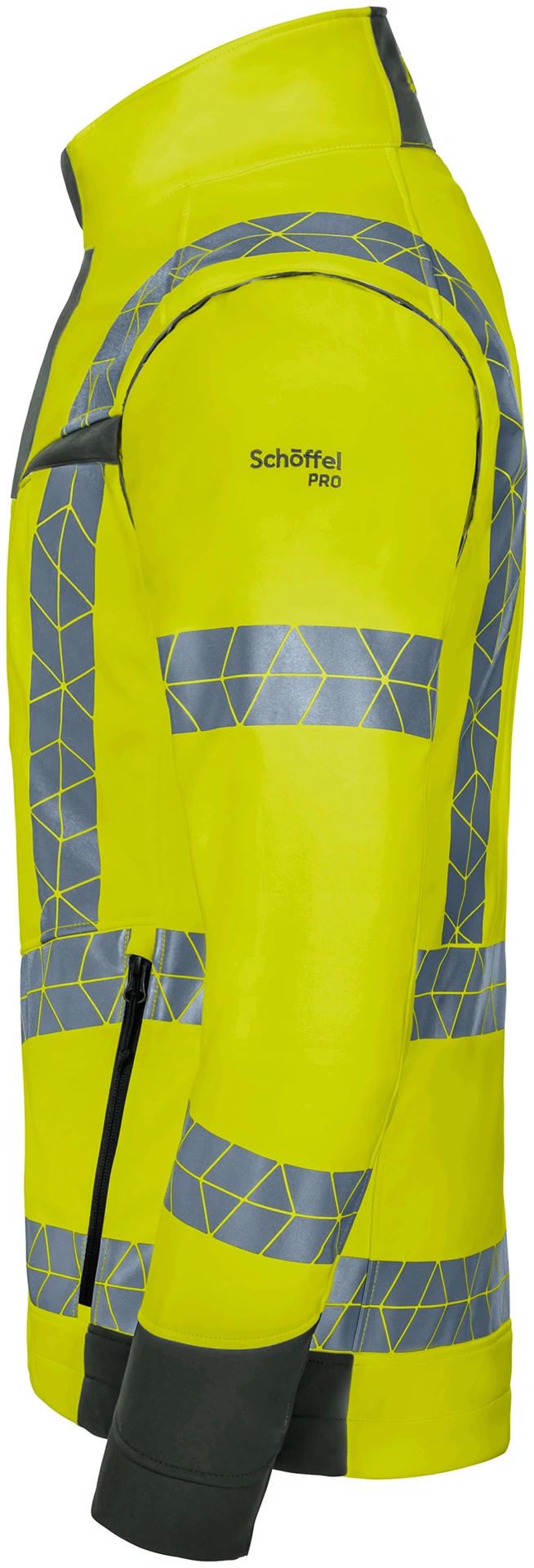 Schöffel PRO 7728 LEUCHTKEGEL ZipOff Warnschutz Softshelljacke