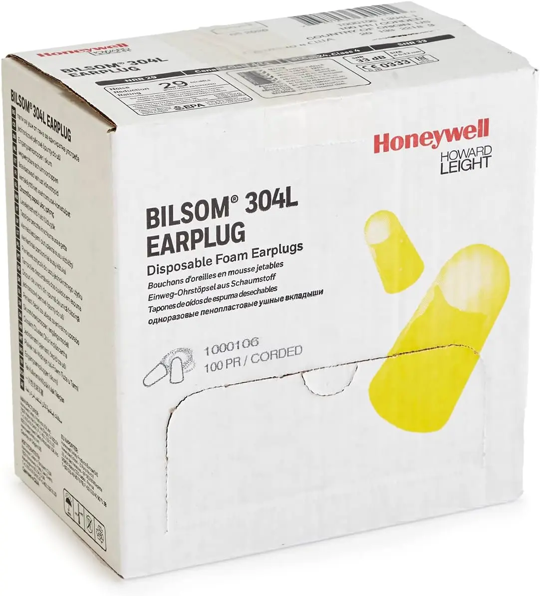 Howard Leight Gehörschutzstöpsel Band 100 Paar Bilsom 304L 