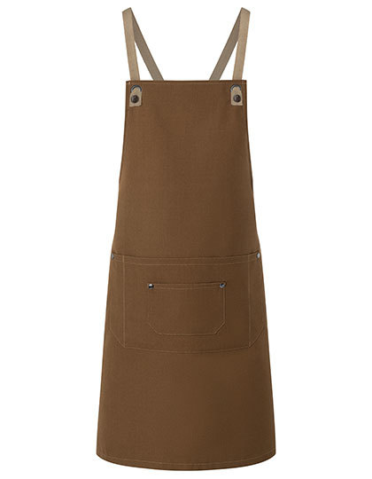 KARLOWSKY Latzschürze Urban-Look mit Kreuzbändern und großer Tas KARLOWSKY Latzschürze Urban-Look mit Kreuzbändern und großer Tas