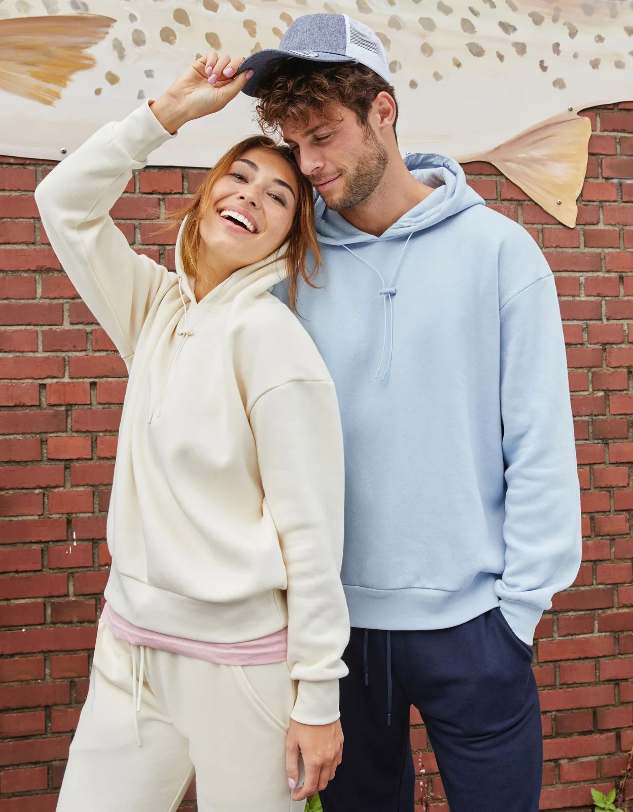 JN8033-ladies-lounge-hoody-vanilla-model-2 James & Nicholson Ladies Lounge Hoody