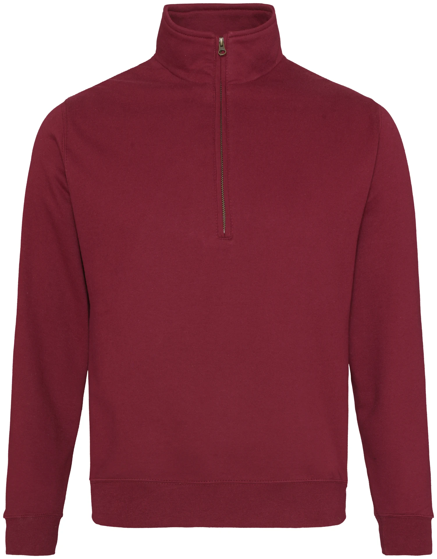 justhoods-jh046-sophomore-quarter-zip-sweatshirt-burgundy-front-1 Just Hoods Sophomore 1/4 Zip Sweat