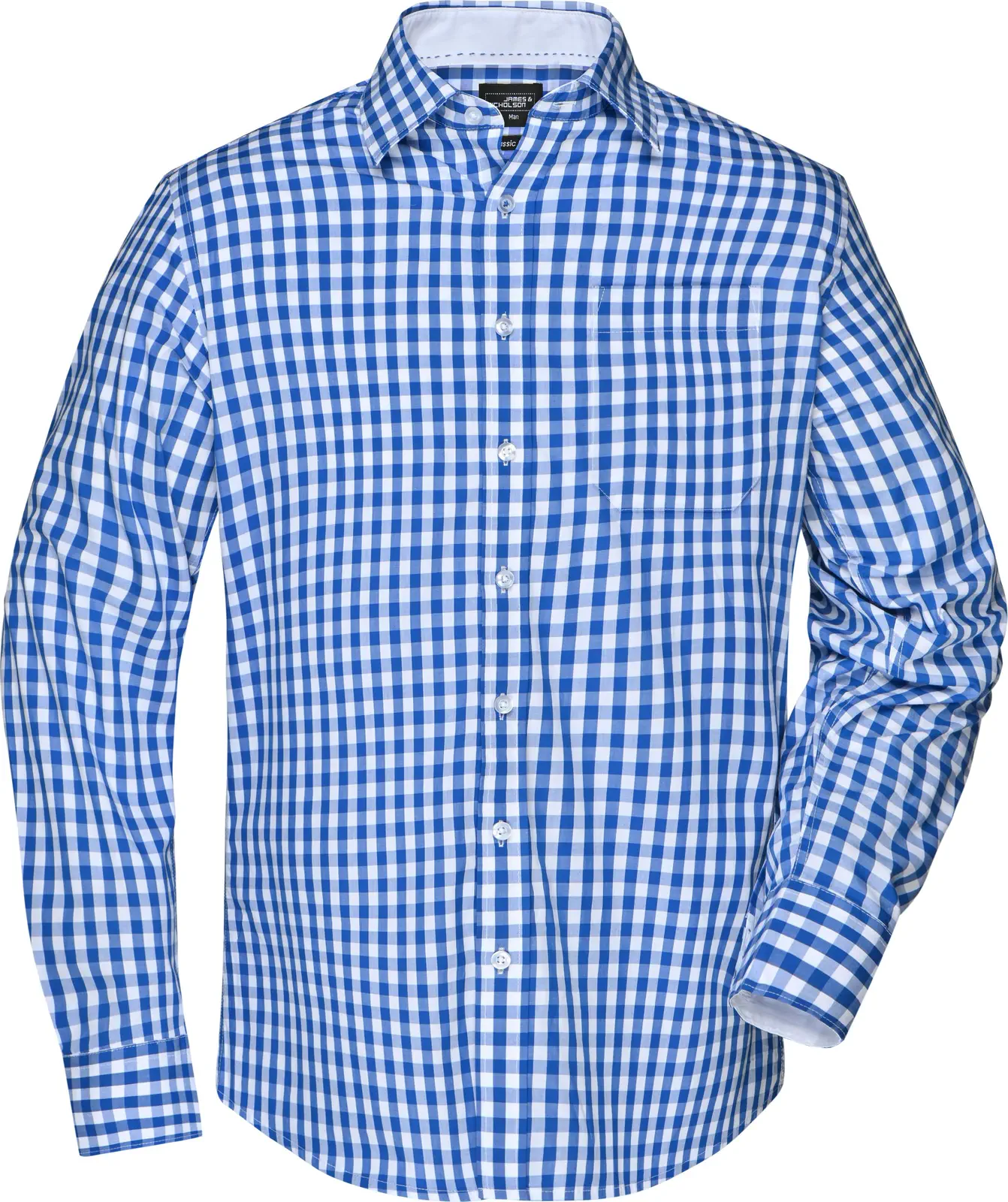 James & Nicholson Men's Checked Shirt 