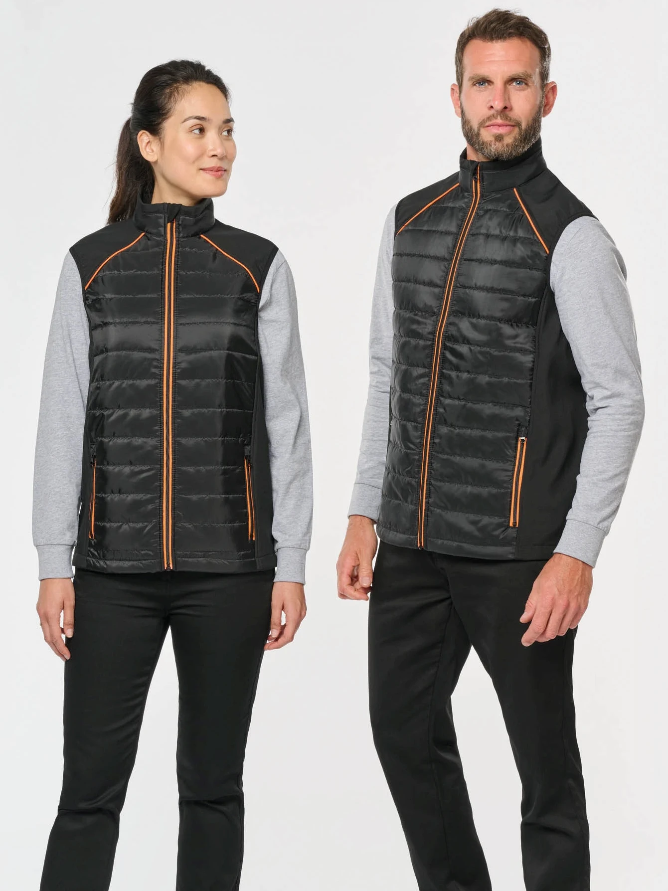 kariban-WK606-workwear-hybrid-bodywarmer-day-to-day-model-0 Kariban Unisex Workwear Hybrid Bodywarmer "Day-to-Day"