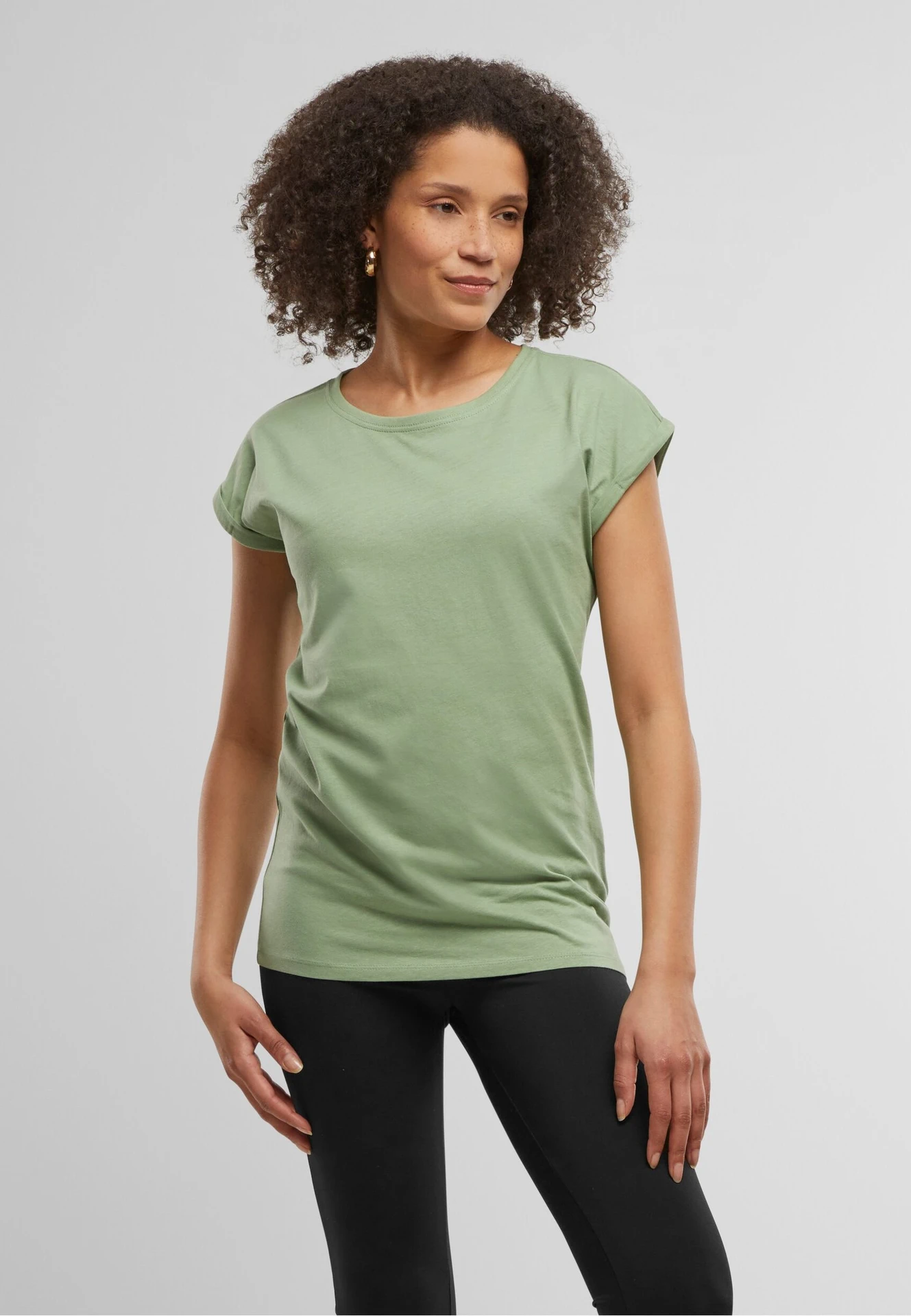 Build Your Brand Ladies Extended Shoulder Tee