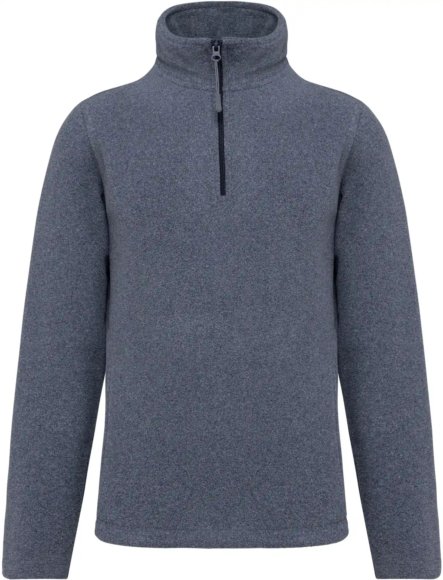 kariban-K912-microfleece-pullover-mit-viertel-zip-enzo-frenchnavyheather-front-3 Kariban Microfleece Pullover mit 1/4 Zip "Enzo"