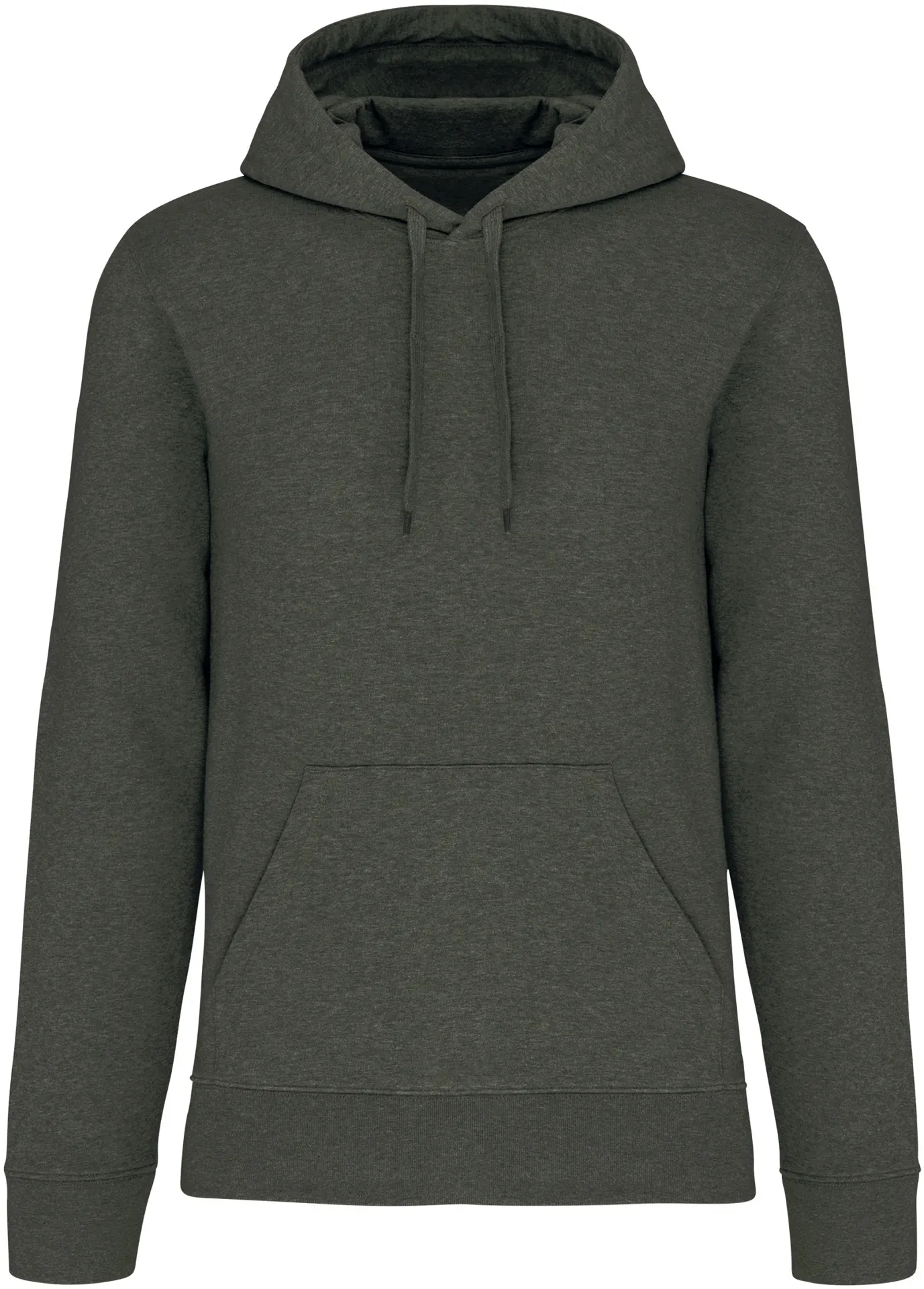 kariban-K4027-umweltfreundlicher-herren-kapuzen-sweater-greenmarbleheather-front-3 Kariban Umweltfreundlicher Herren Kapuzen Sweater
