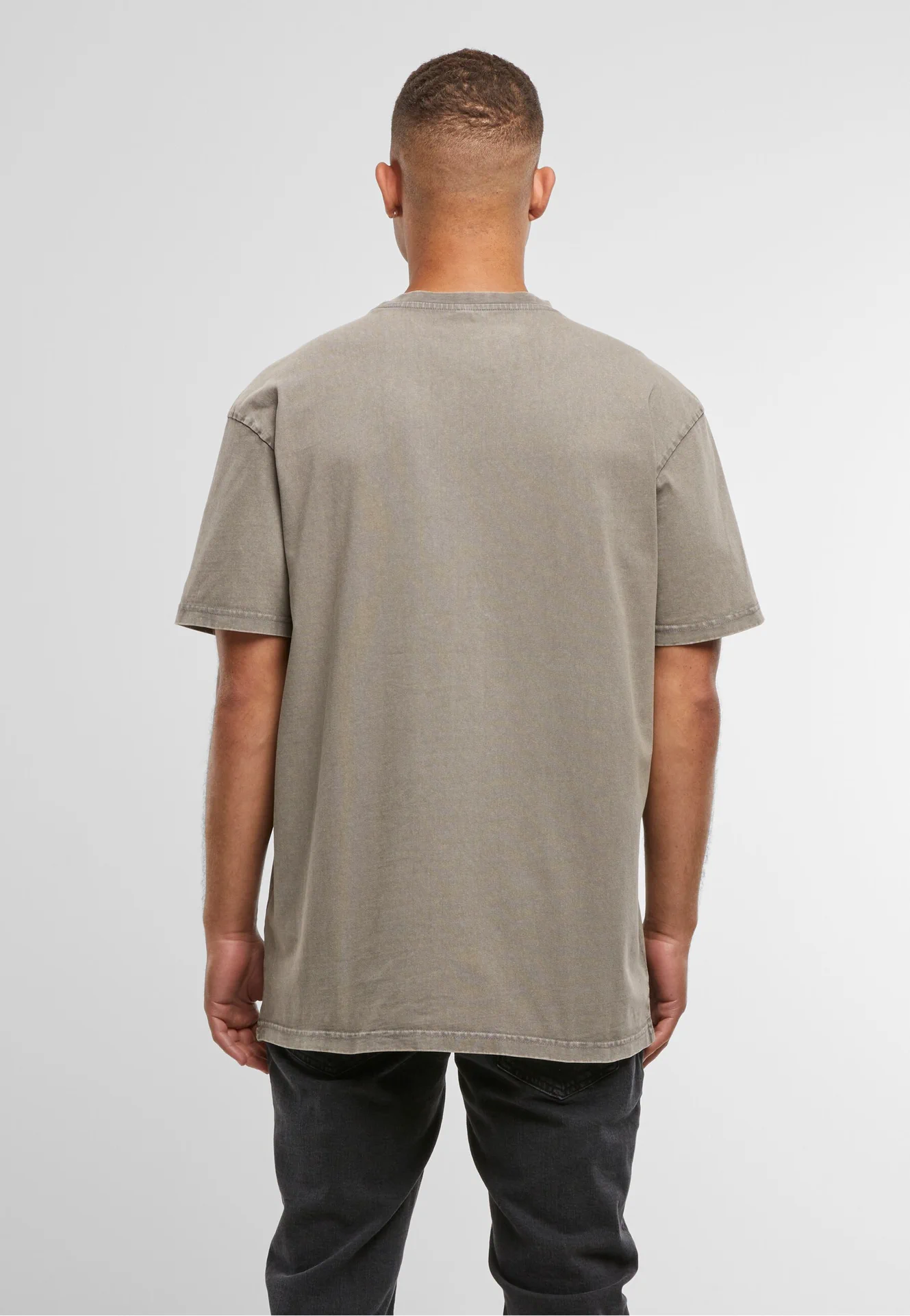 Build Your Brand Acid Washed Heavy Oversize Tee
