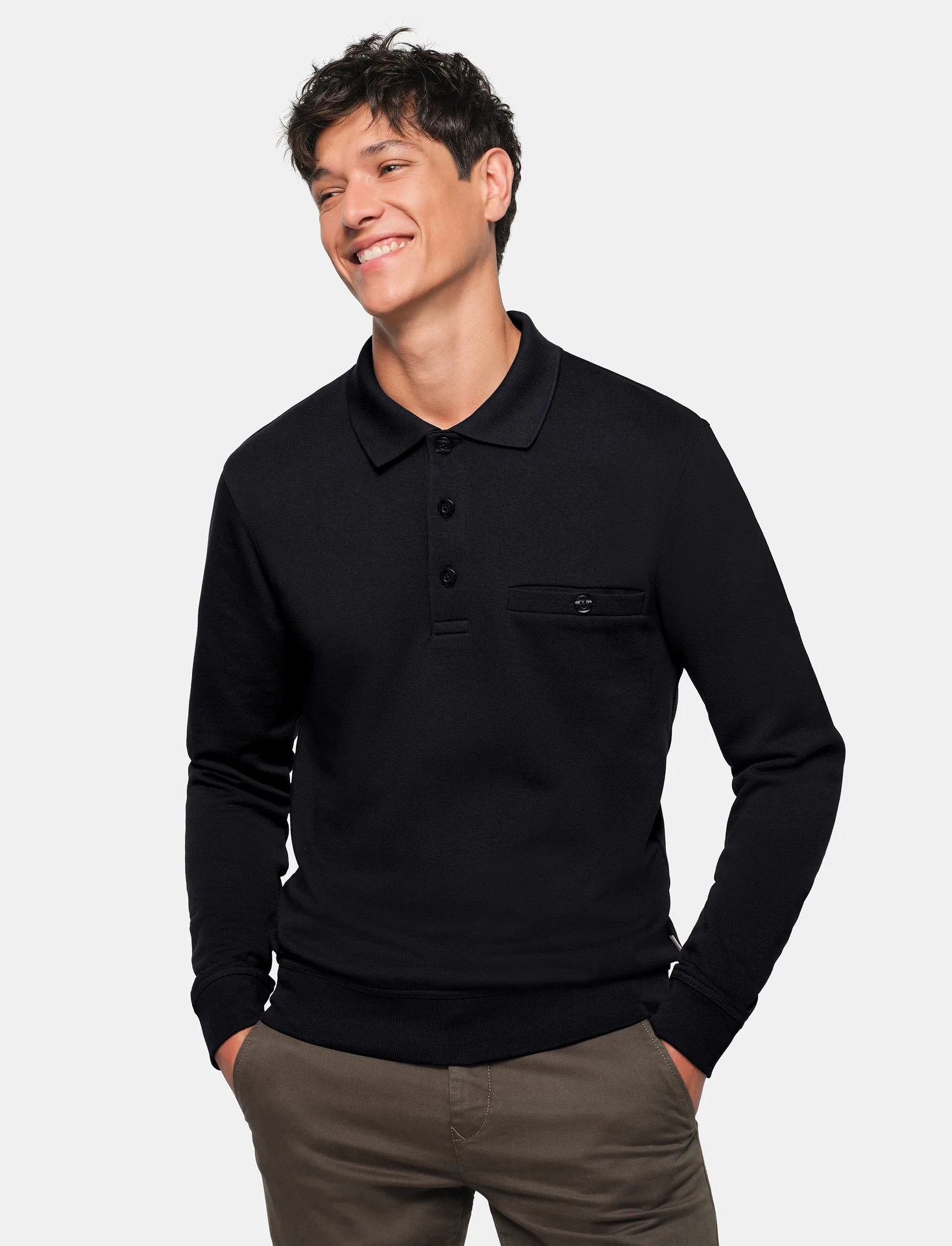 hakro-457-pocket-sweatshirt-premium-schwarz-model-0 HAKRO Pocket-Sweatshirt 457 Premium