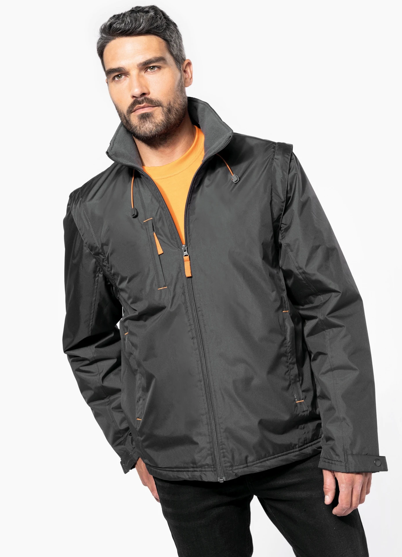 Kariban 2-in-1 Jacke mit abnehmbaren Ärmeln