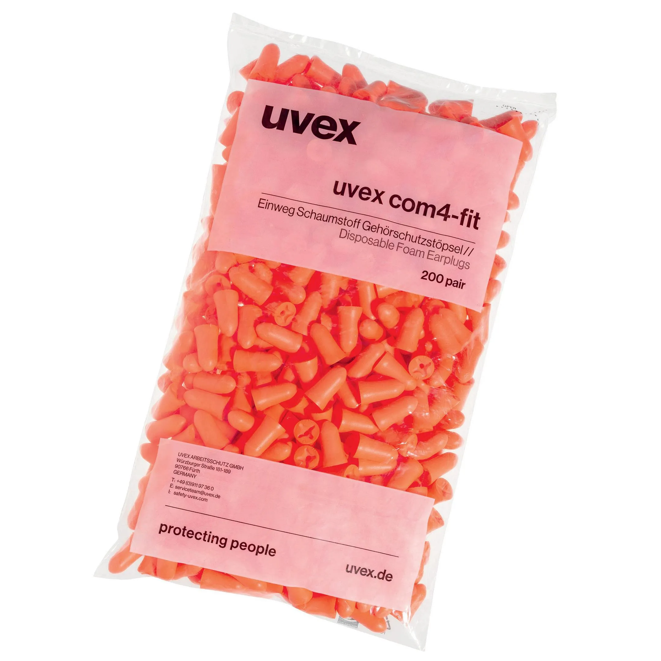 uvex com4-fit Gehörschutzstöpsel 200 Paar 