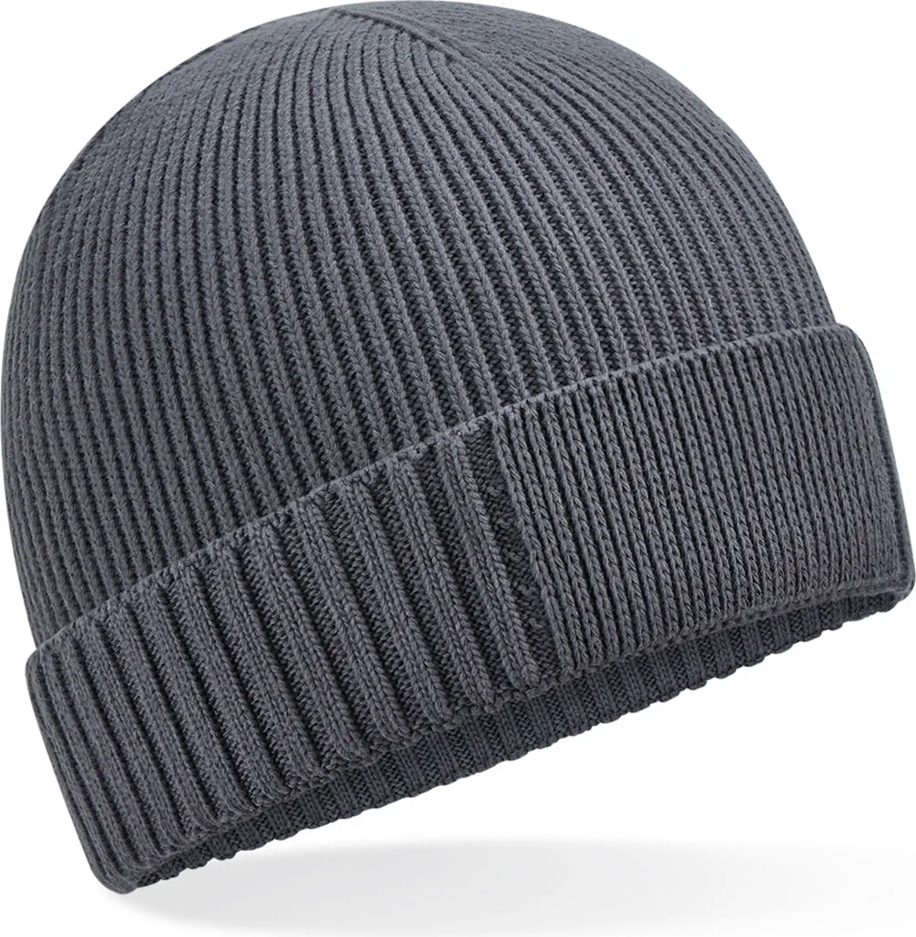 Beechfield Organic Cotton Engineered Patch Beanie