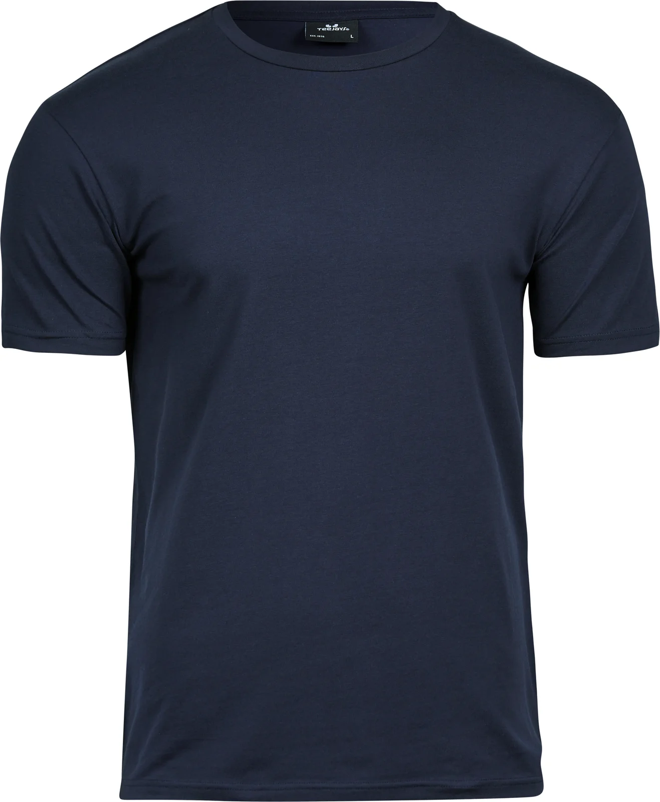 tee-jays-400-stretch-t-shirt-navy-front-1 Tee Jays Men's Stretch Tee