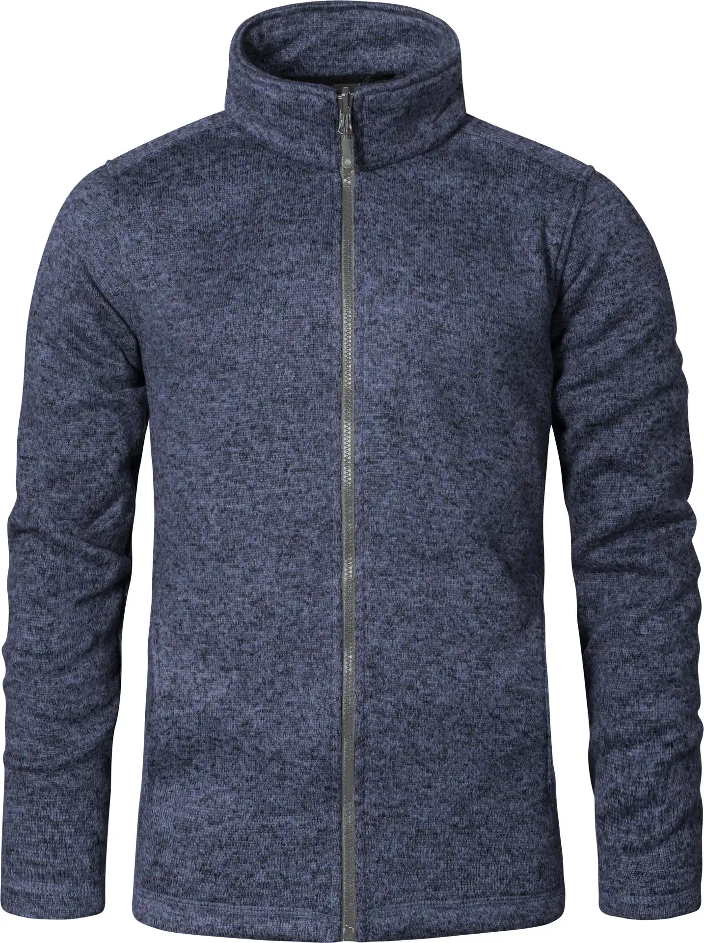 promodoro-7720-mens-knit-fleece-jacket-heatherblue-front-3 Promodoro Men's Knit Fleece Jacket C+