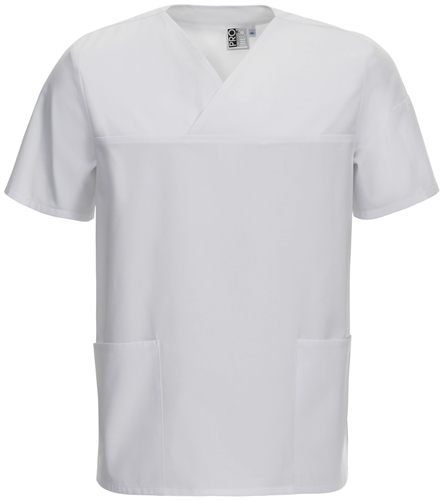 leiber-12-2252-schlupfkasack-kurzarm-weiss-front-3 Leiber Unisex-Schlupfkasack kurzarm 12/2252