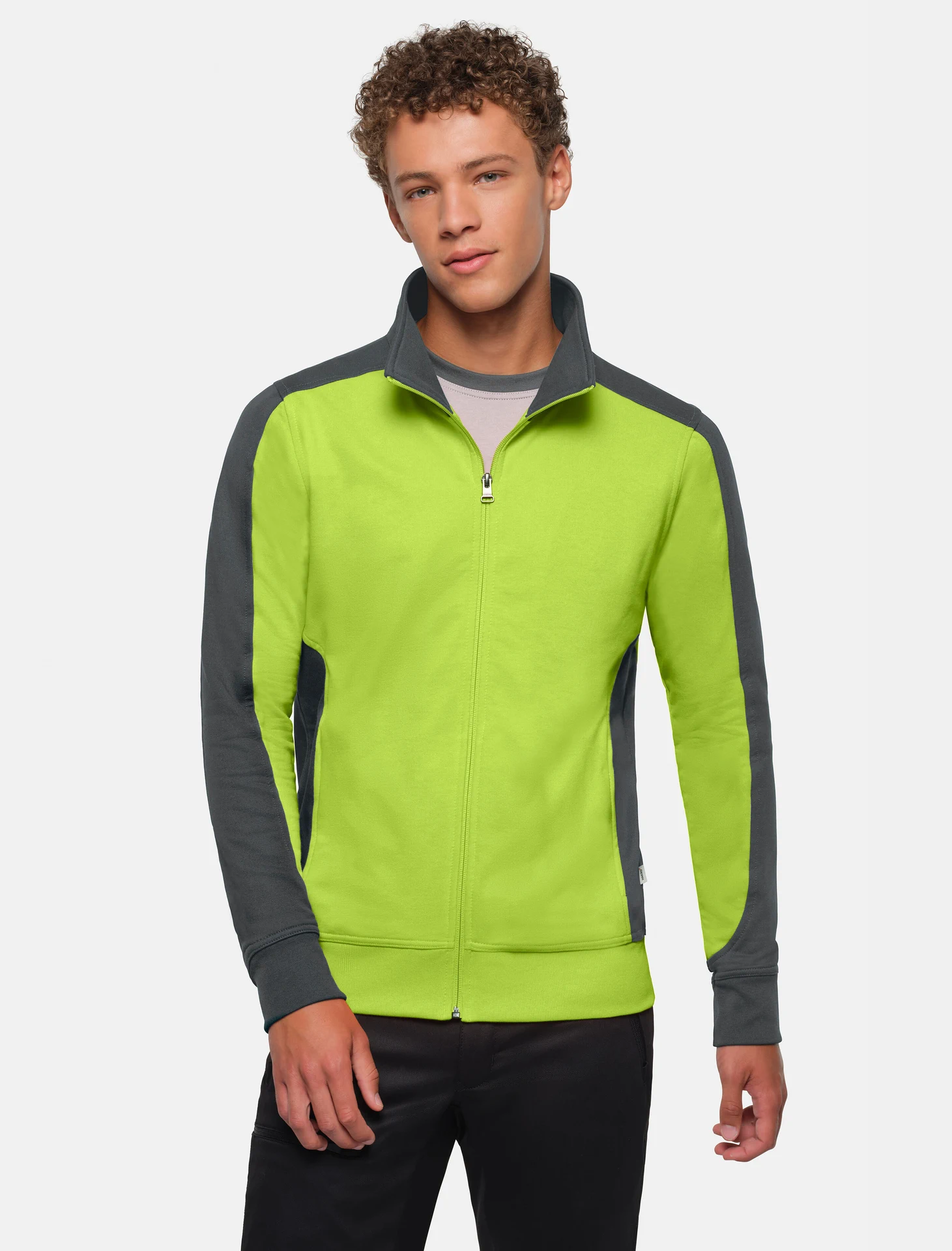HAKRO Sweatjacke 477 Contrast Mikralinar®
