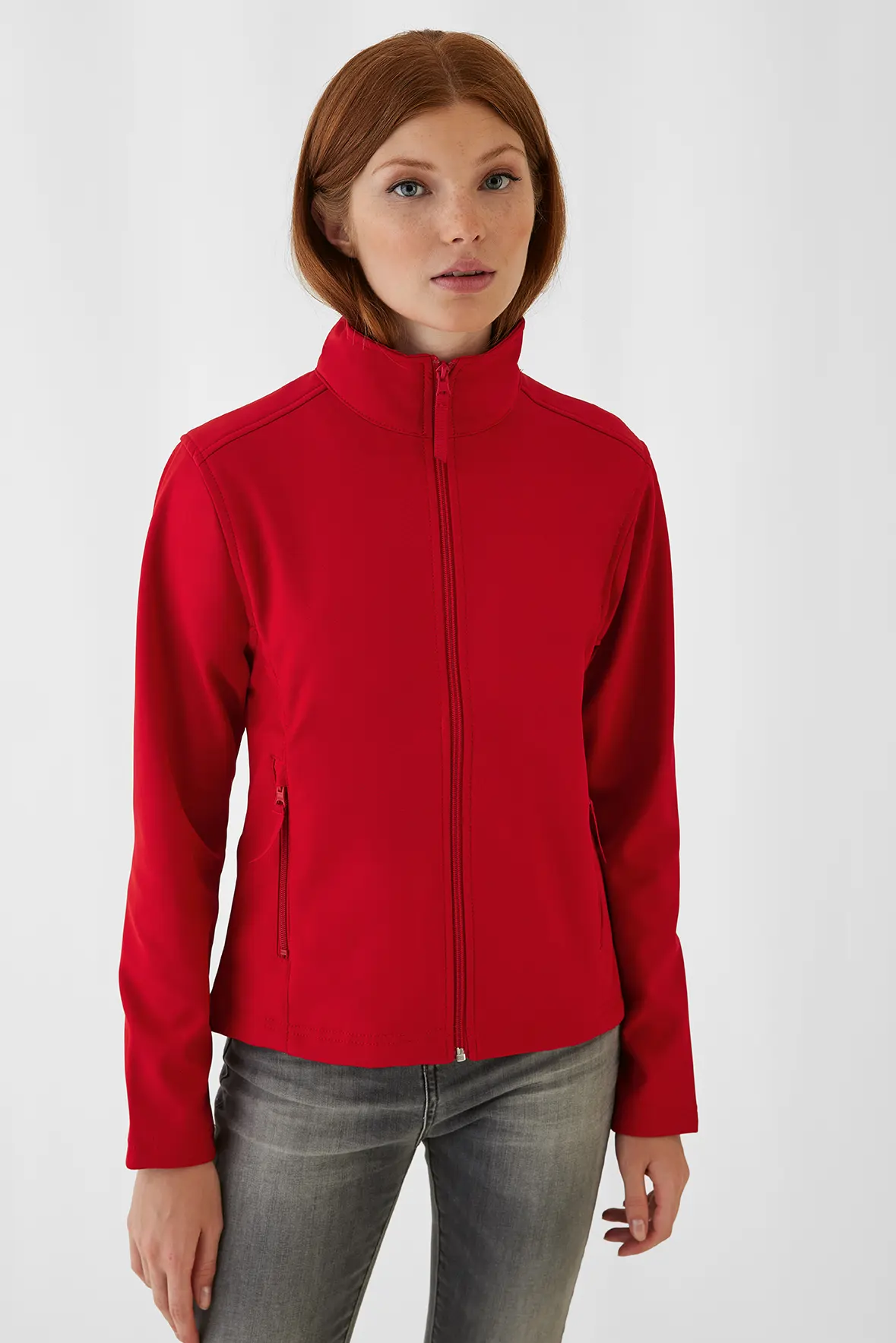 BC-JWI63-Softshelljacke-women-red-model-1 B&C ID.701 Softshell Women