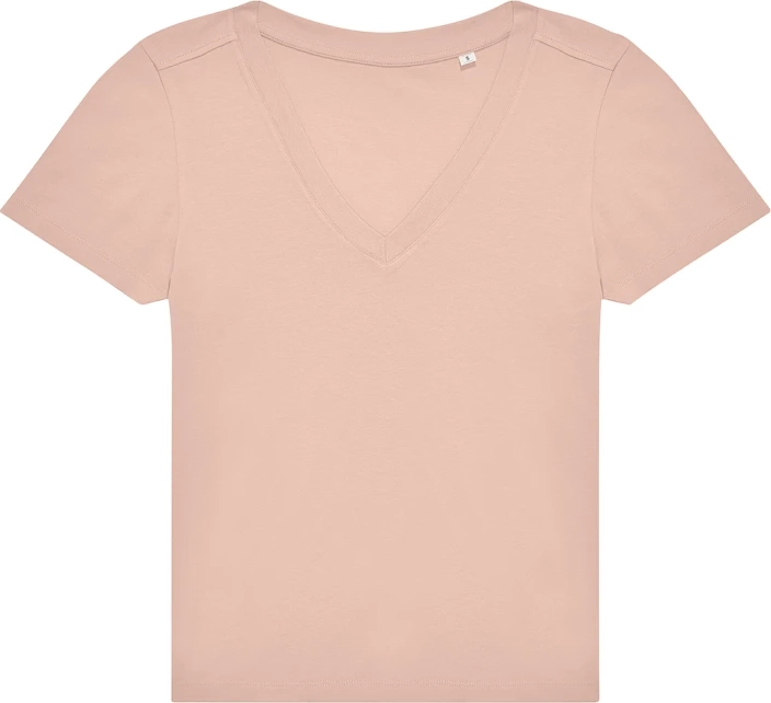 bc-tw001-e150-women-v-t-shirt-soft-rose-front-2 B&C Women´s #E150 V T-Shirt