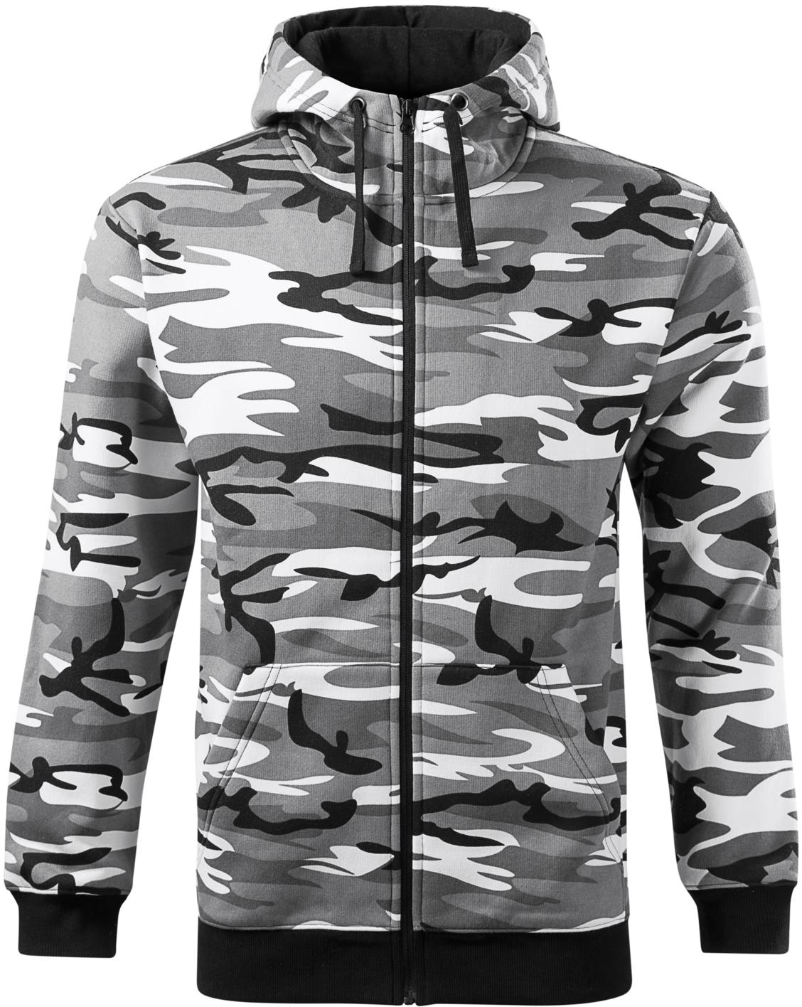 MALFINI Sweatshirt Camo Zipper C19 MALFINI Sweatshirt Camo Zipper C19