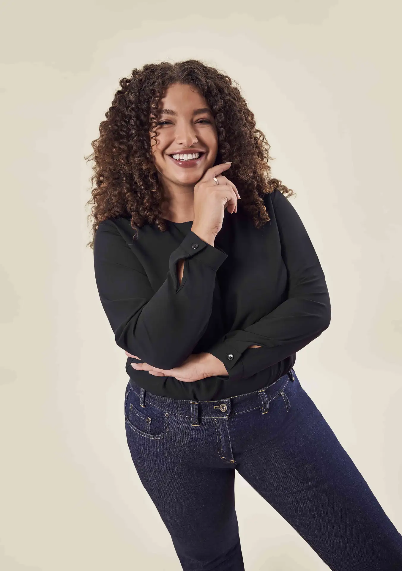 GREIFF Chiffon-Bluse Regular Fit