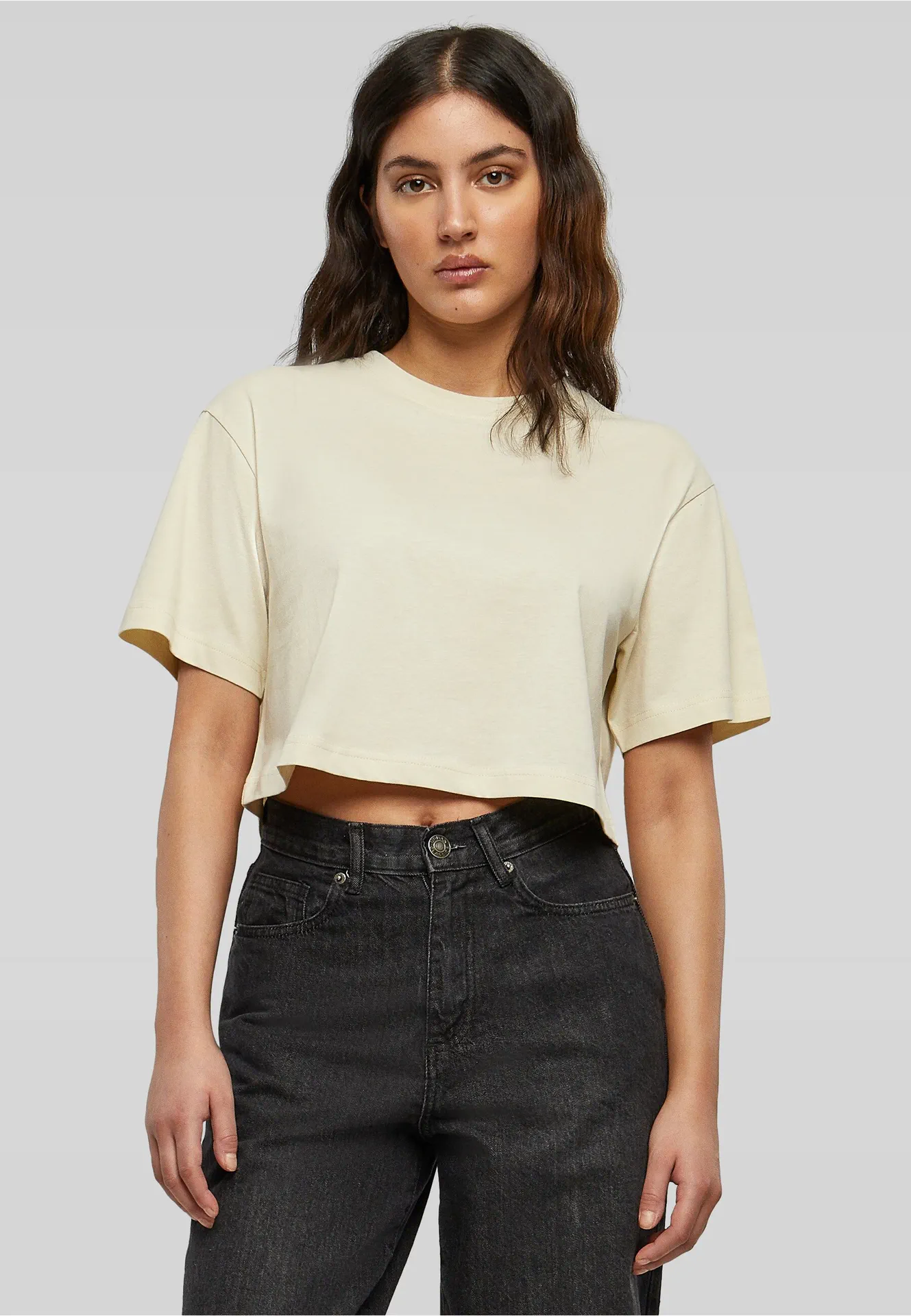 Build Your Brand Ladies Short Oversized Tee