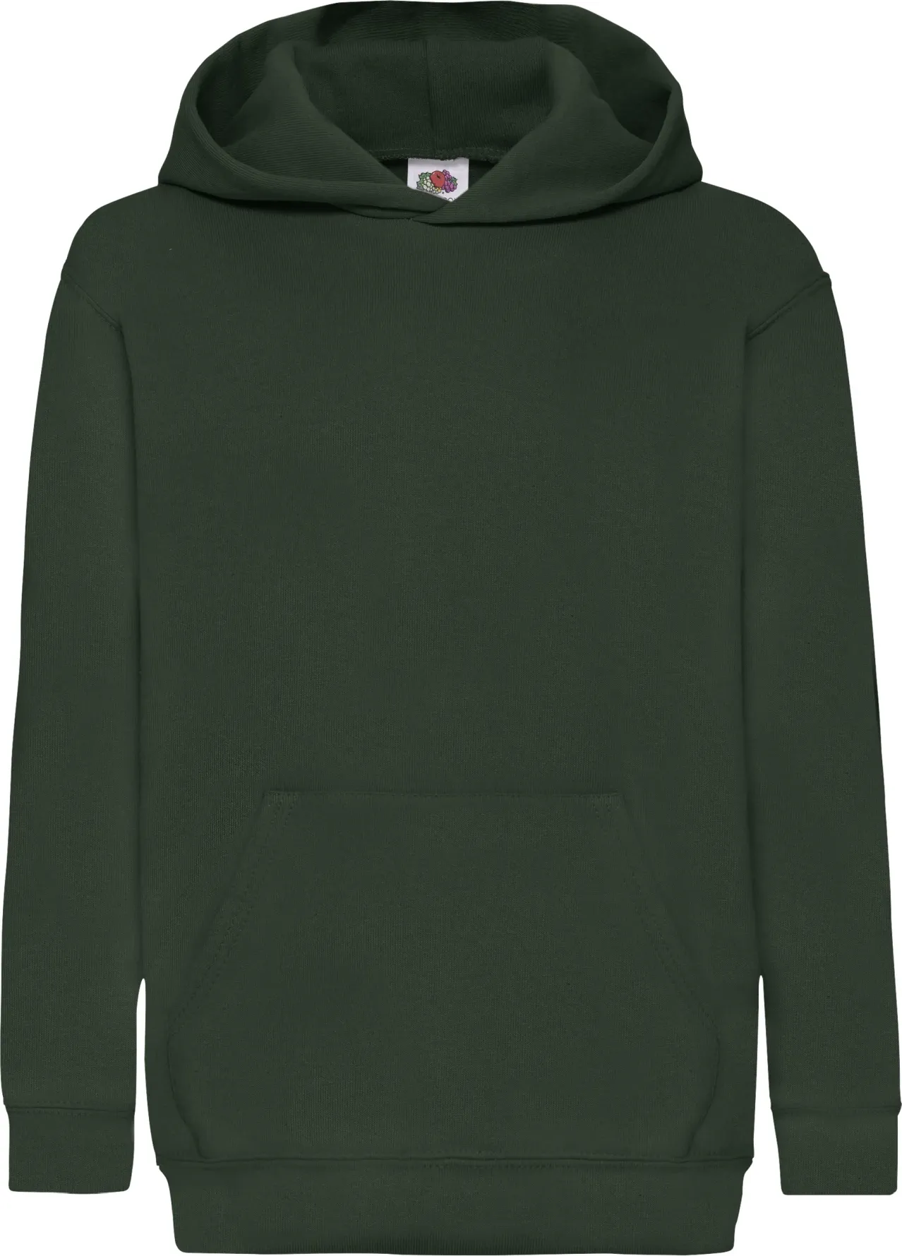 fruit-of-the-loom-62-043-0-kids-classic-hooded-sweatshirt-bottlegreen-4 F.O.L. Kids Classic Hooded Sweat
