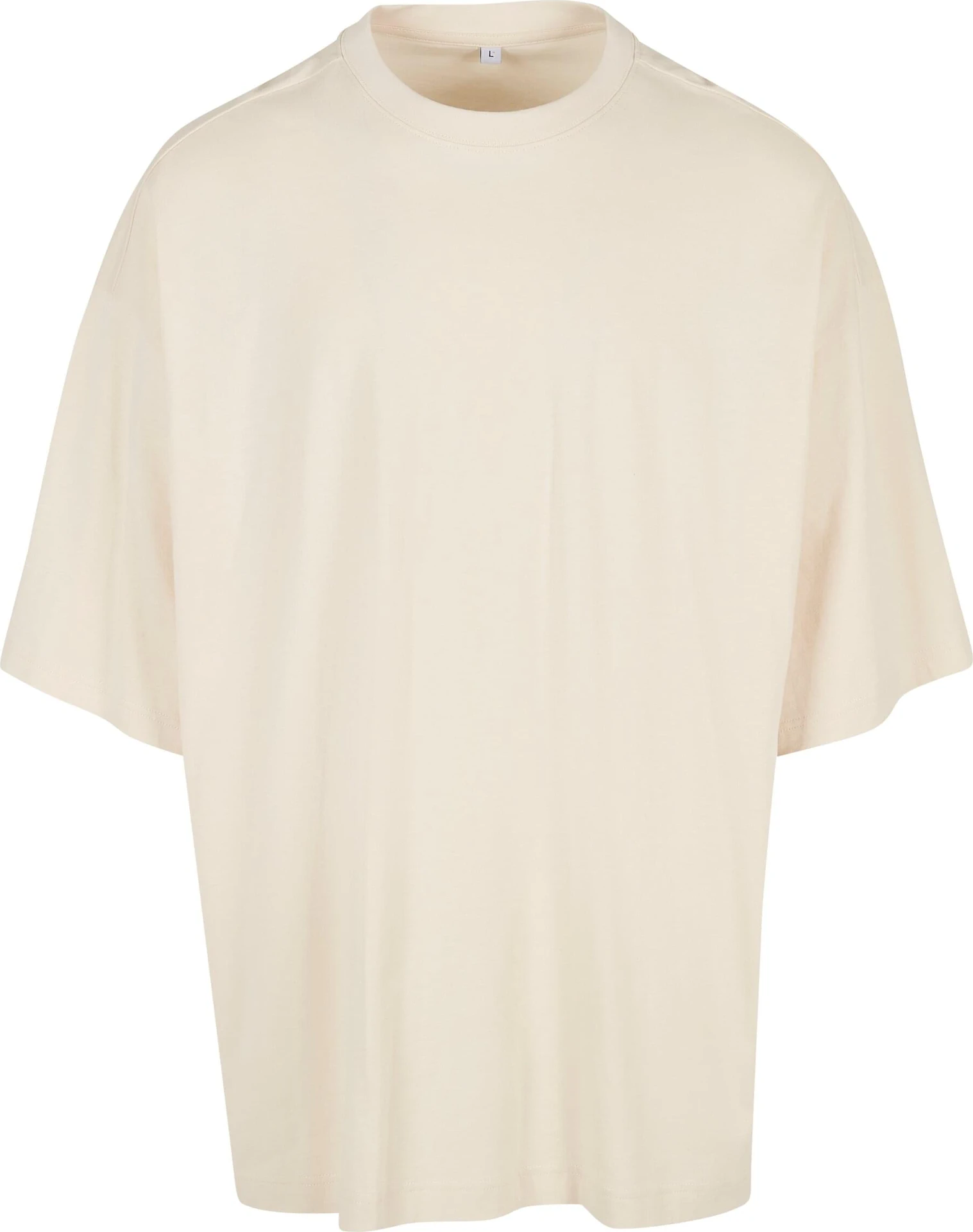 BYB-BY193-huge-t-shirt-whitesand-front-4 Build Your Brand Huge Tee