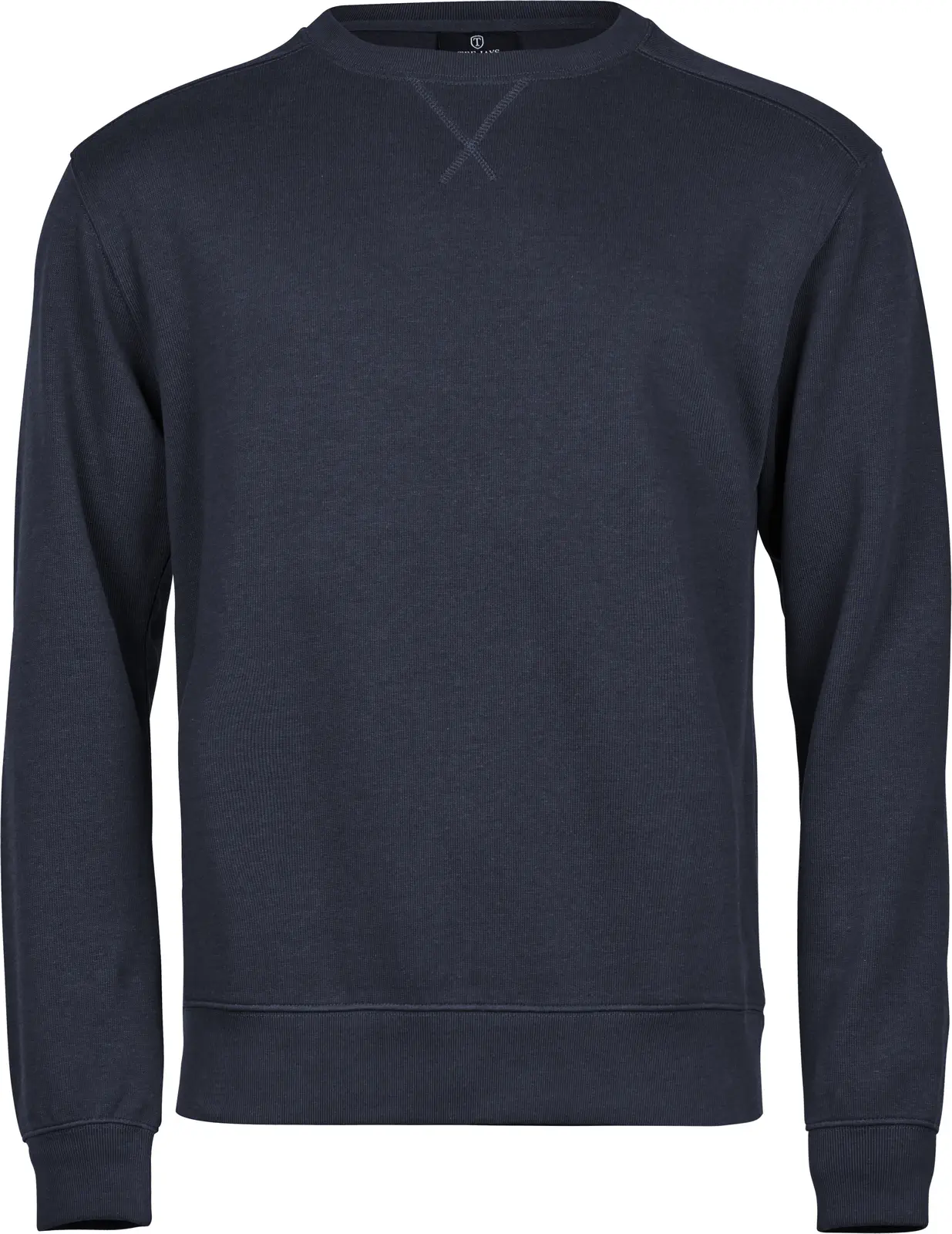 tee-jays-5504-ribbed-interlock-crew-neck-navy-front-1 Tee Jays Ribbed Interlock Crew Neck