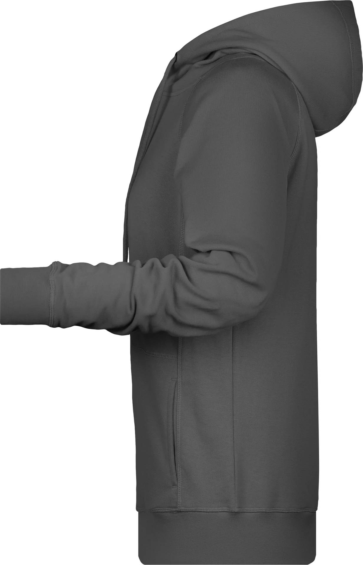 JN8023-ladies-hoody-graphite-left-4 James & Nicholson Ladies Hoody 8023