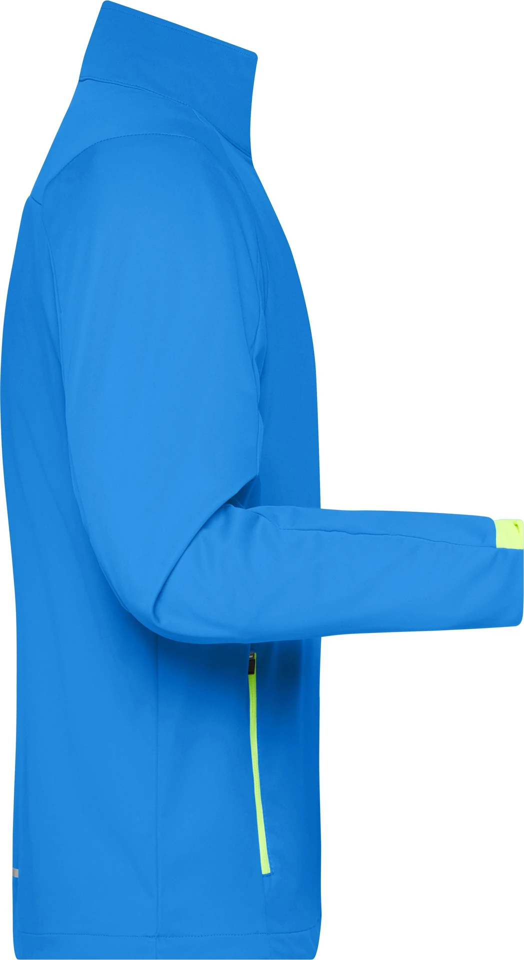jn1126-mens-sports-softshell-jacket-brightblue-brightyellow-right-6 James & Nicholson Men`s Sports Softshell Jacket