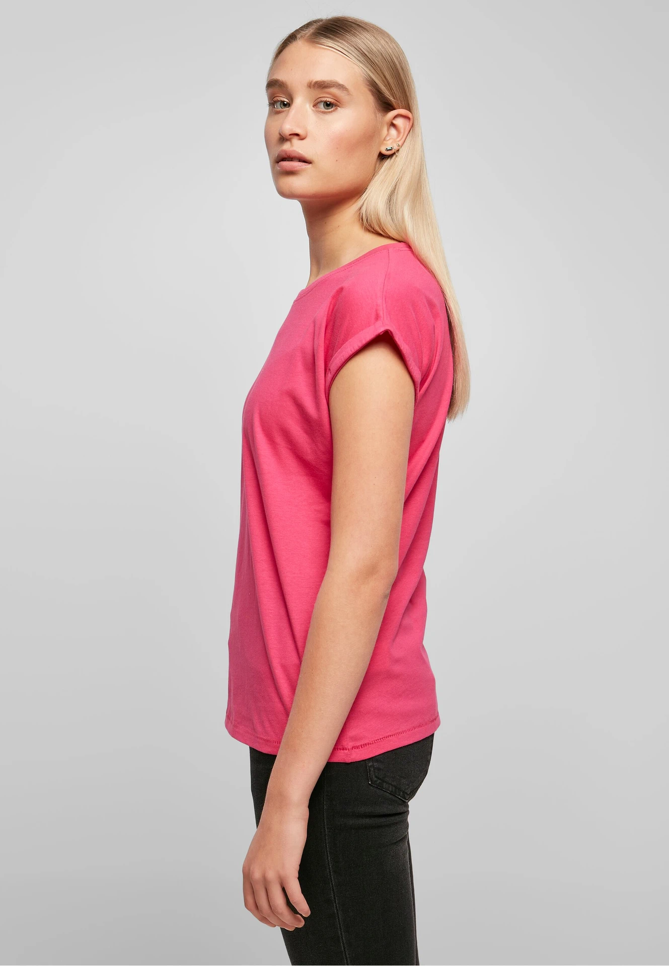 Build Your Brand Ladies Extended Shoulder Tee