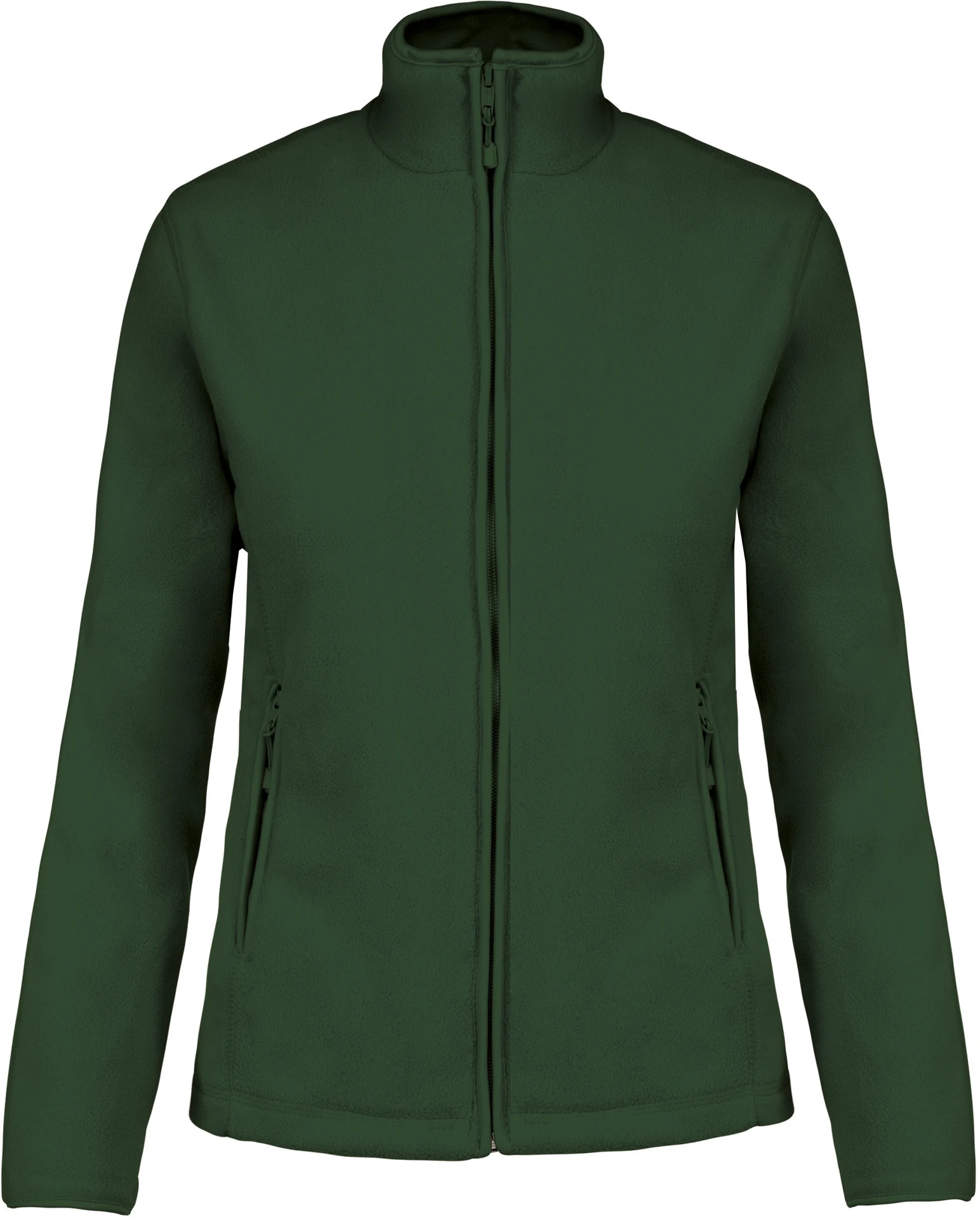 kariban-K907-damen-microfleece-jacke-maureen-forestgreen-front-3 Kariban Damen Fleece Jacke "Maureen"