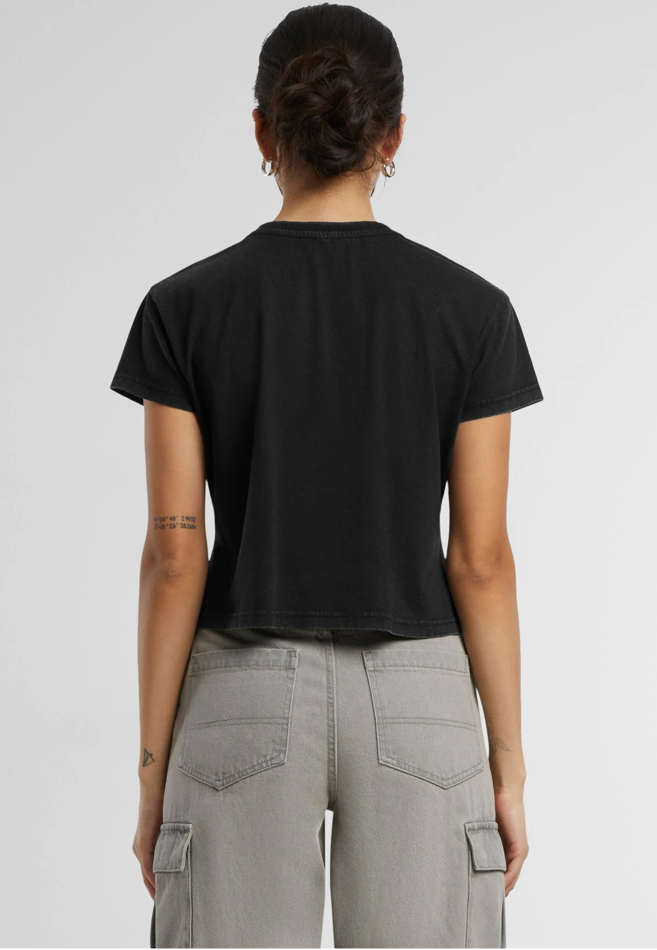 Build Your Brand Ladies Vintage Cropped Tee